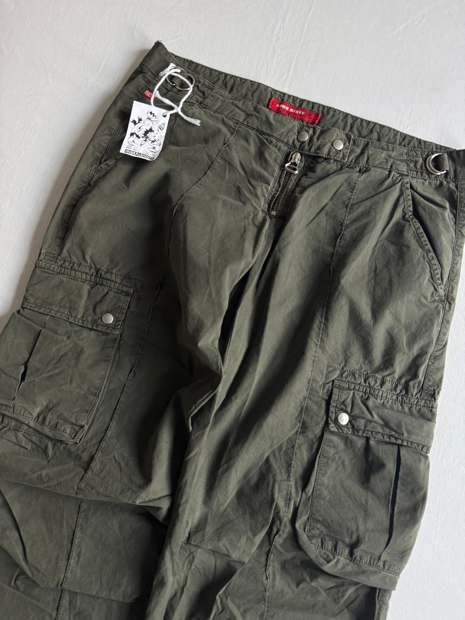🪖 Pantaloni Cargo Y2K Miss Sixty – Made in Italy – US 29 - anbracaminte