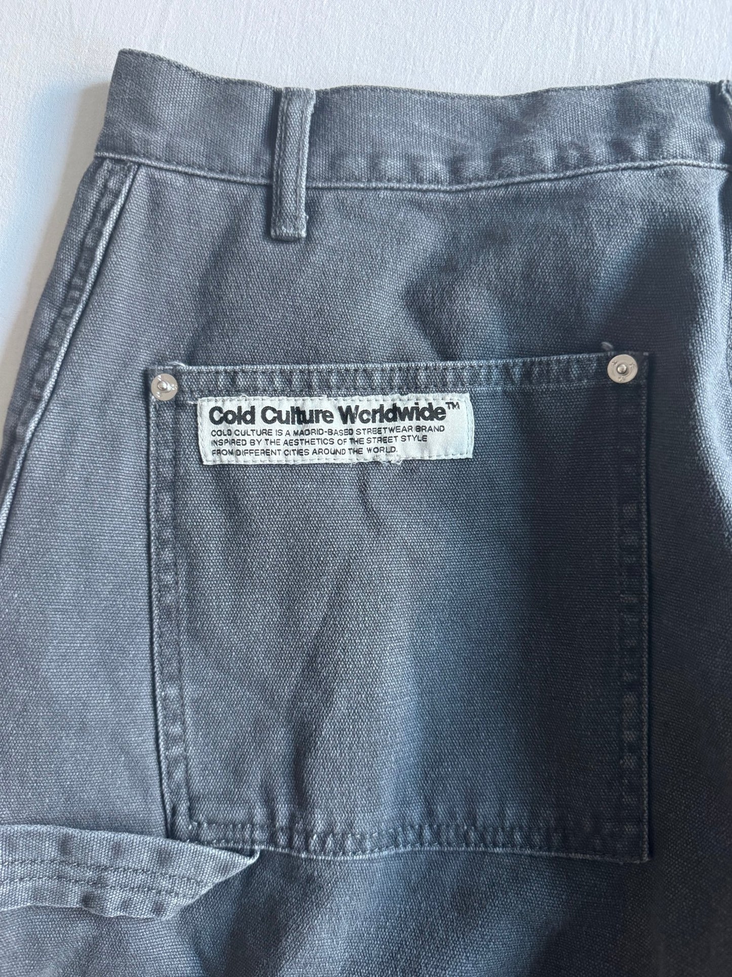 🔨 Pantaloni Carpenter Cold Culture Washed Black – Mărime L Bărbați - anbracaminte