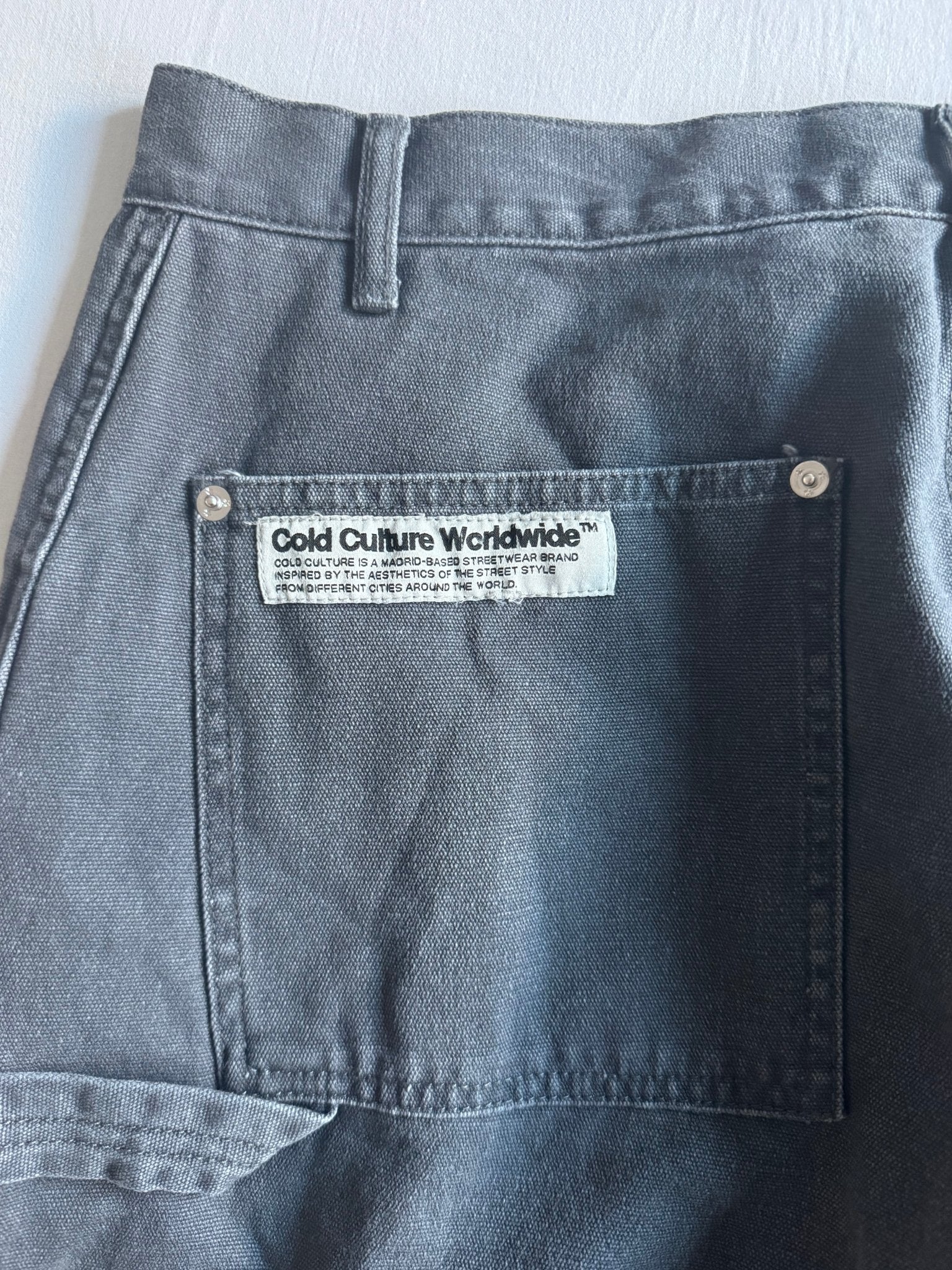 🔨 Pantaloni Carpenter Cold Culture Washed Black – Mărime L Bărbați - anbracaminte