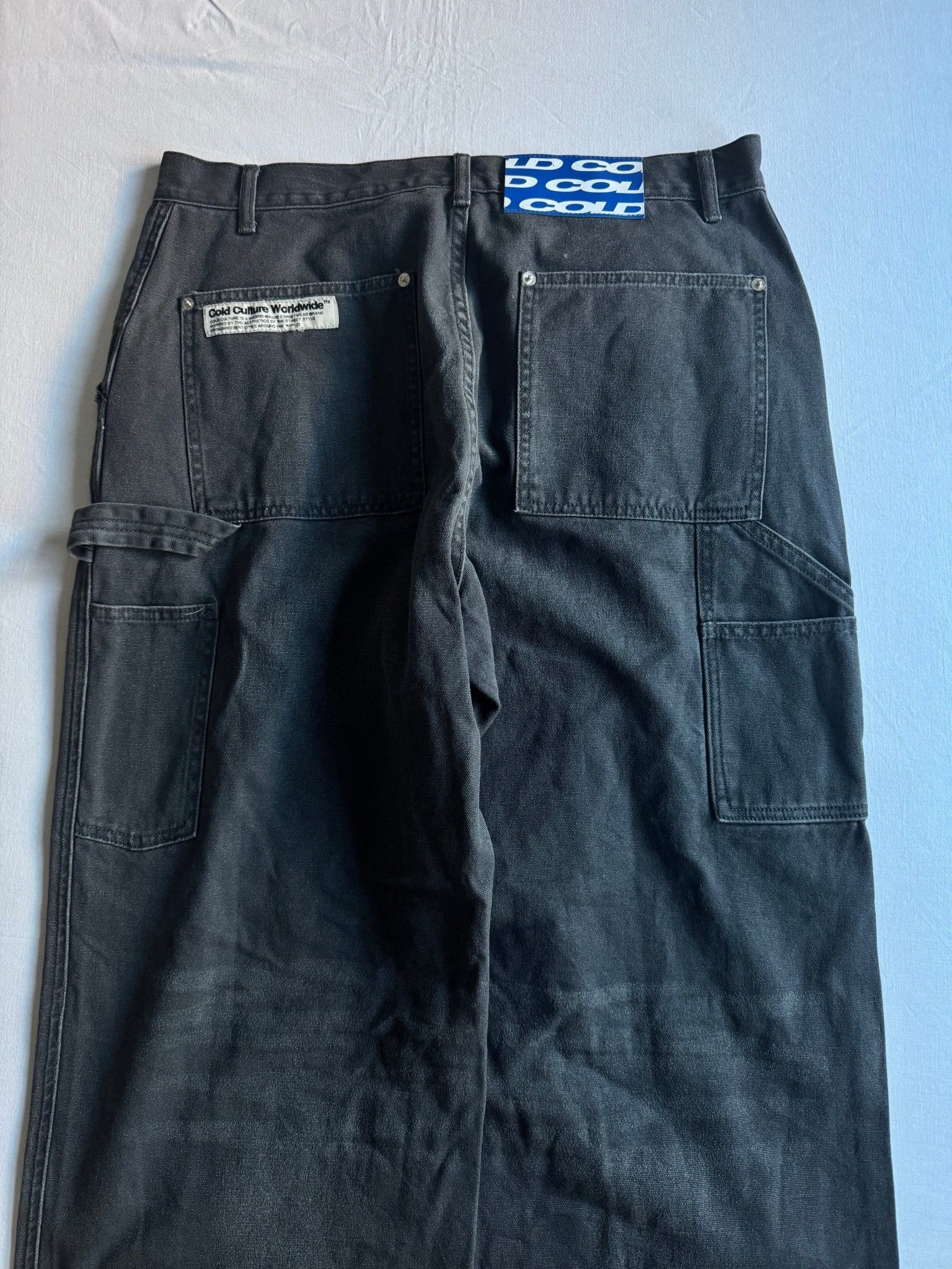 🔨 Pantaloni Carpenter Cold Culture Washed Black – Mărime L Bărbați - anbracaminte