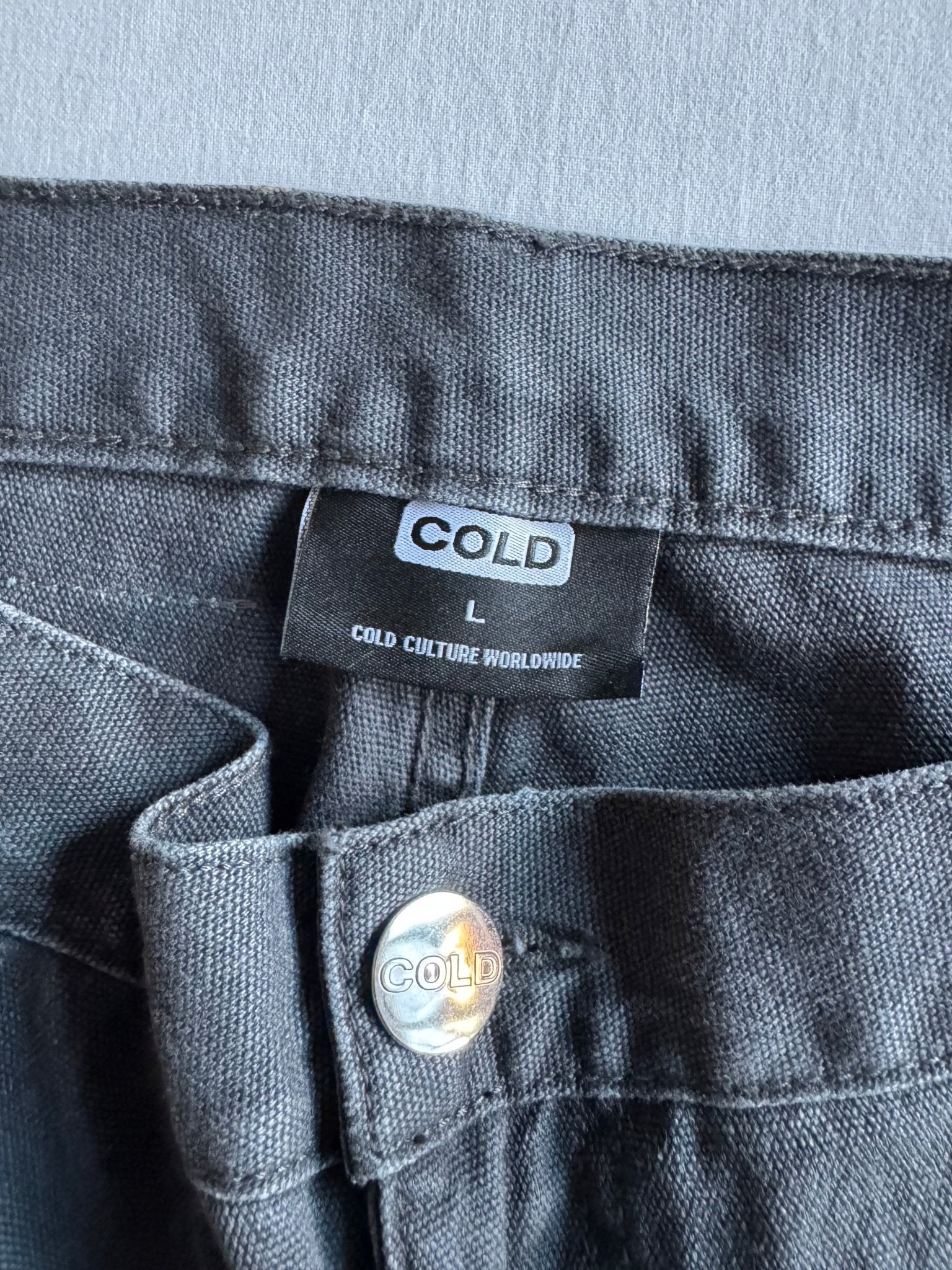 🔨 Pantaloni Carpenter Cold Culture Washed Black – Mărime L Bărbați - anbracaminte