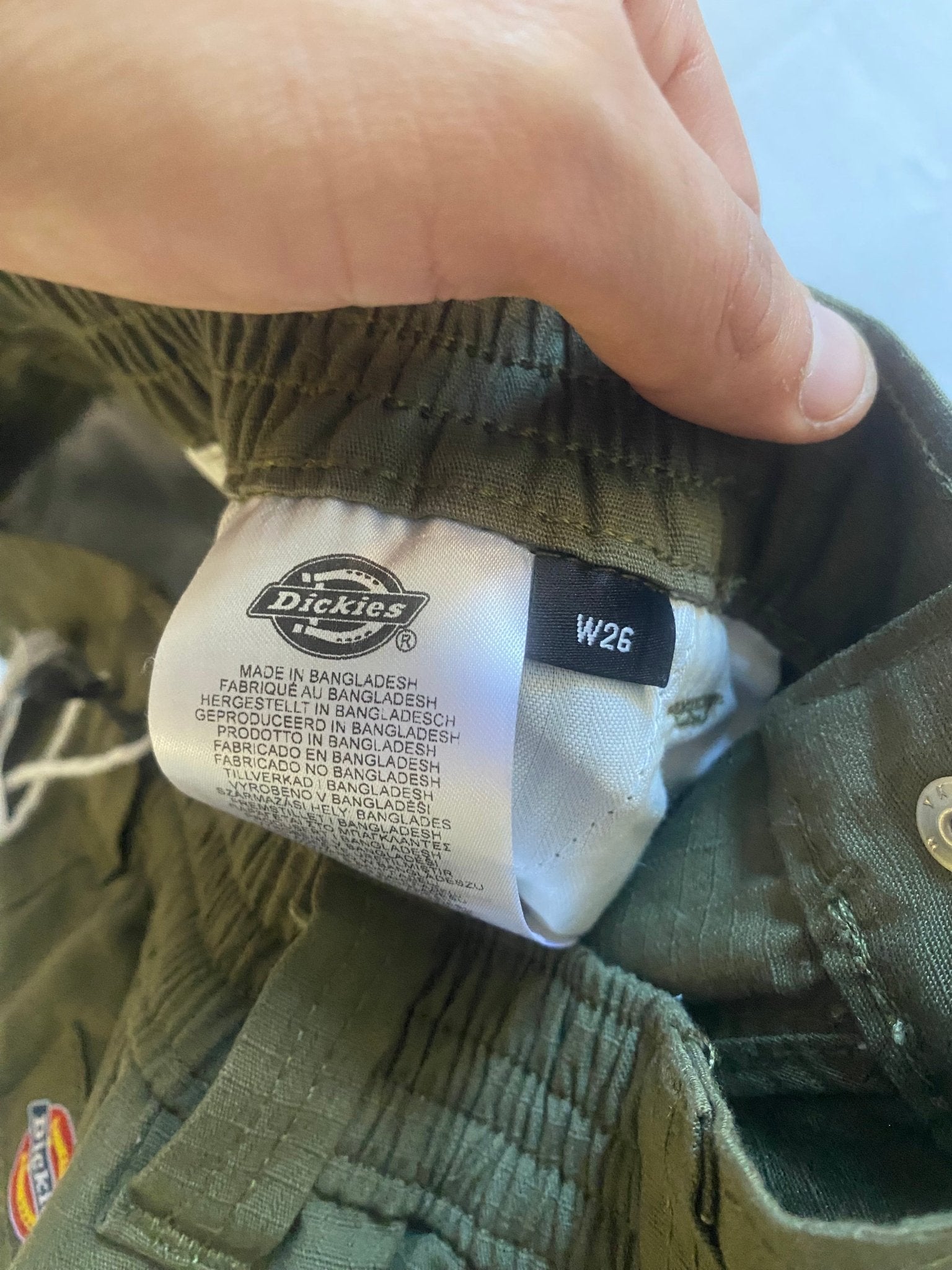 🪖 Pantaloni Dickies Cargo – Dark Olive – New with Tags – W26 - anbracaminte