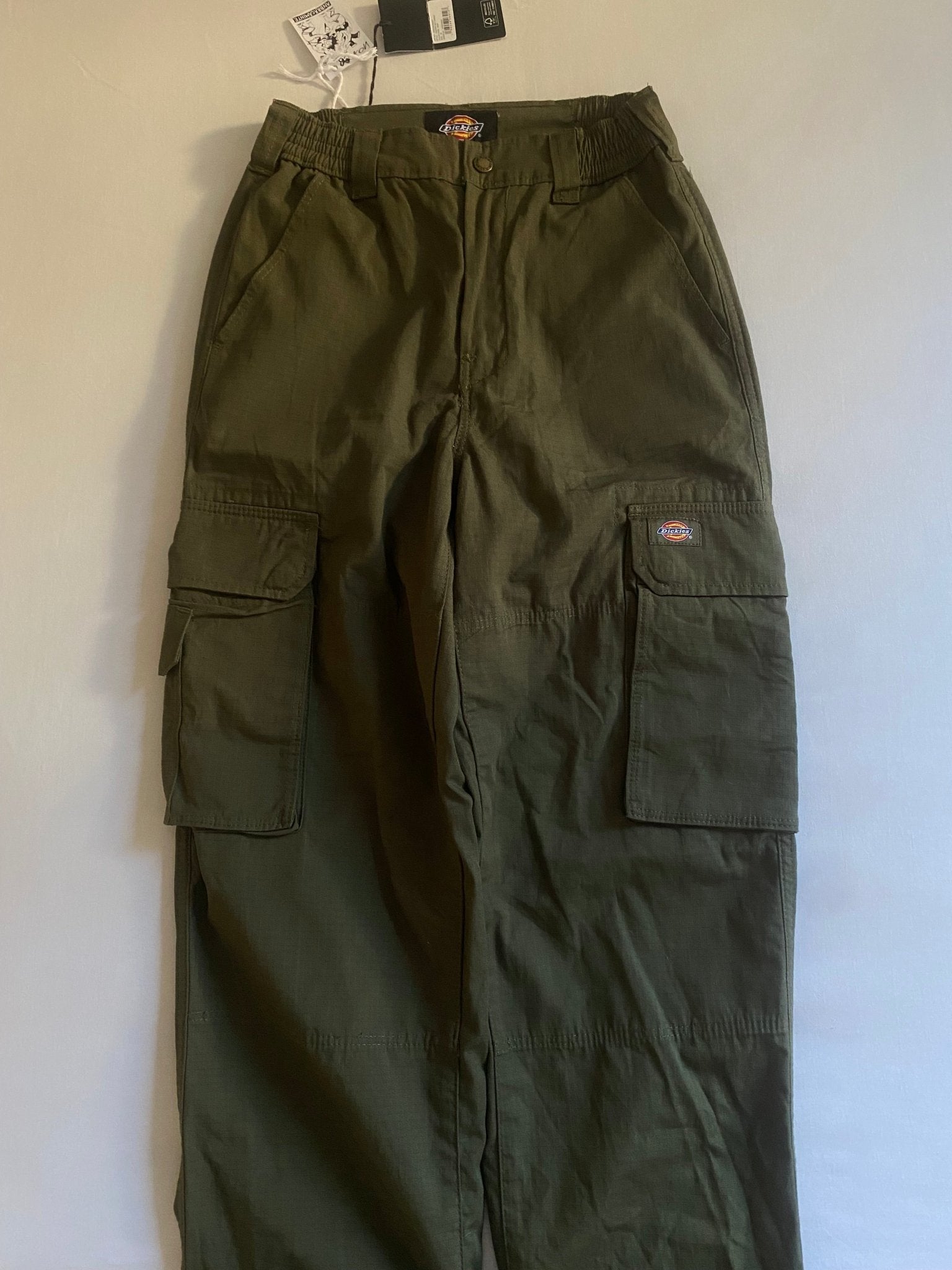 🪖 Pantaloni Dickies Cargo – Dark Olive – New with Tags – W26 - anbracaminte