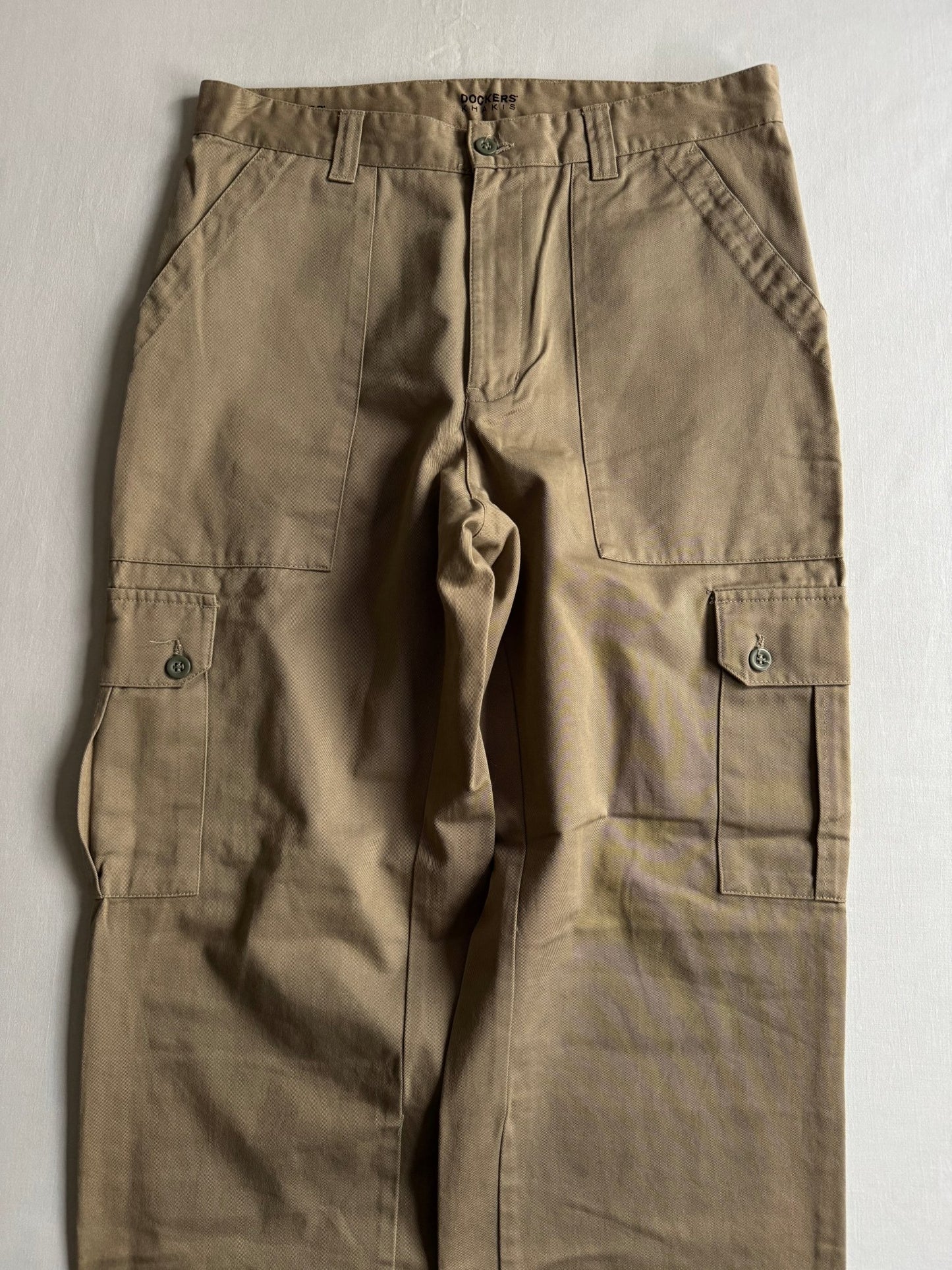 🪖 Pantaloni Dockers Vintage Cream Cargo (W32 x L34) - anbracaminte