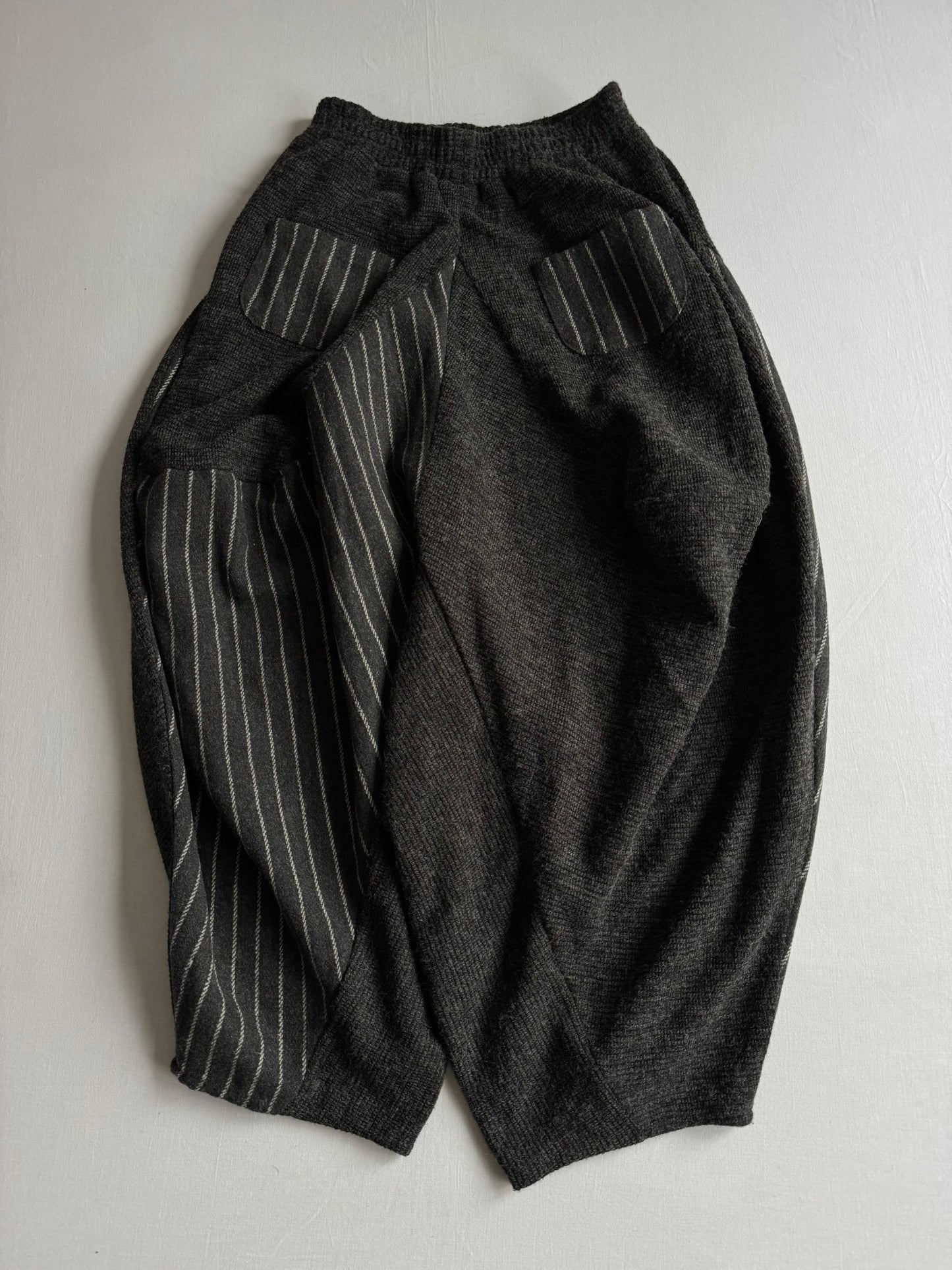 🌚 Pantaloni Grey Drop Crotch Wide Leg / Balloon – Uni Size - anbracaminte