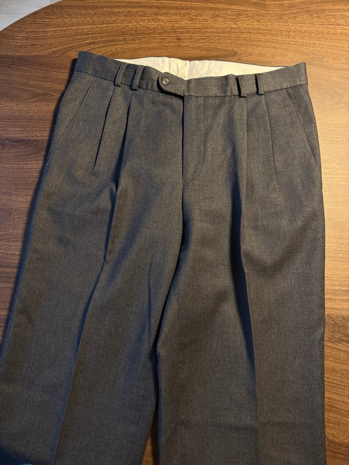 Pantaloni Lână Gri Vintage Bărbați | Pense | EU 50 - anbracaminte