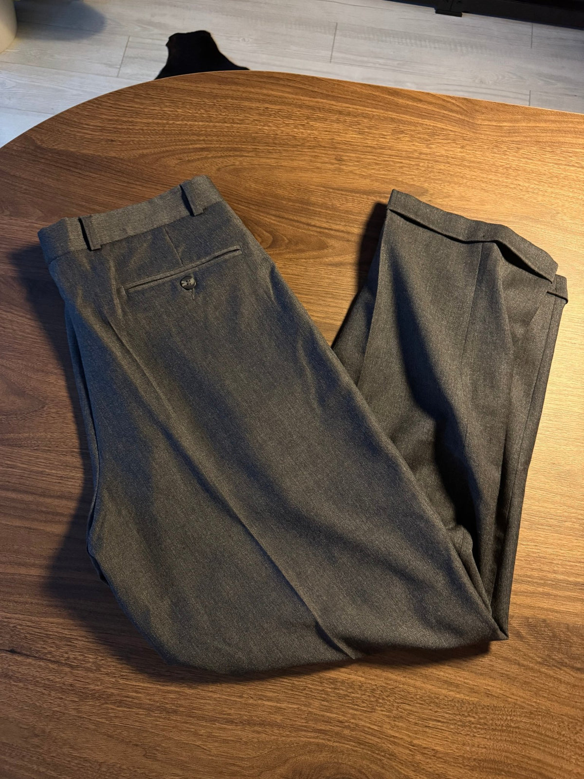 Pantaloni Lână Gri Vintage Bărbați | Pense | EU 50 - anbracaminte