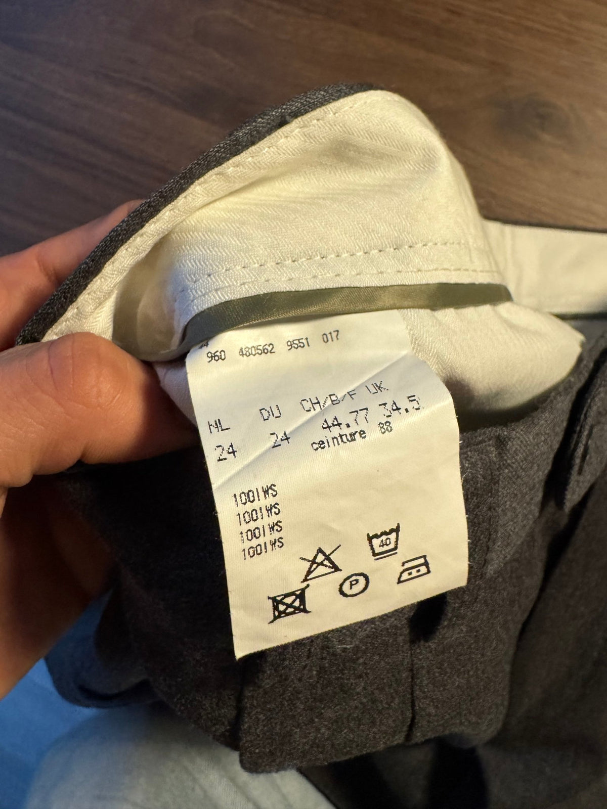 Pantaloni Lână Gri Vintage Bărbați | Pense | EU 50 - anbracaminte