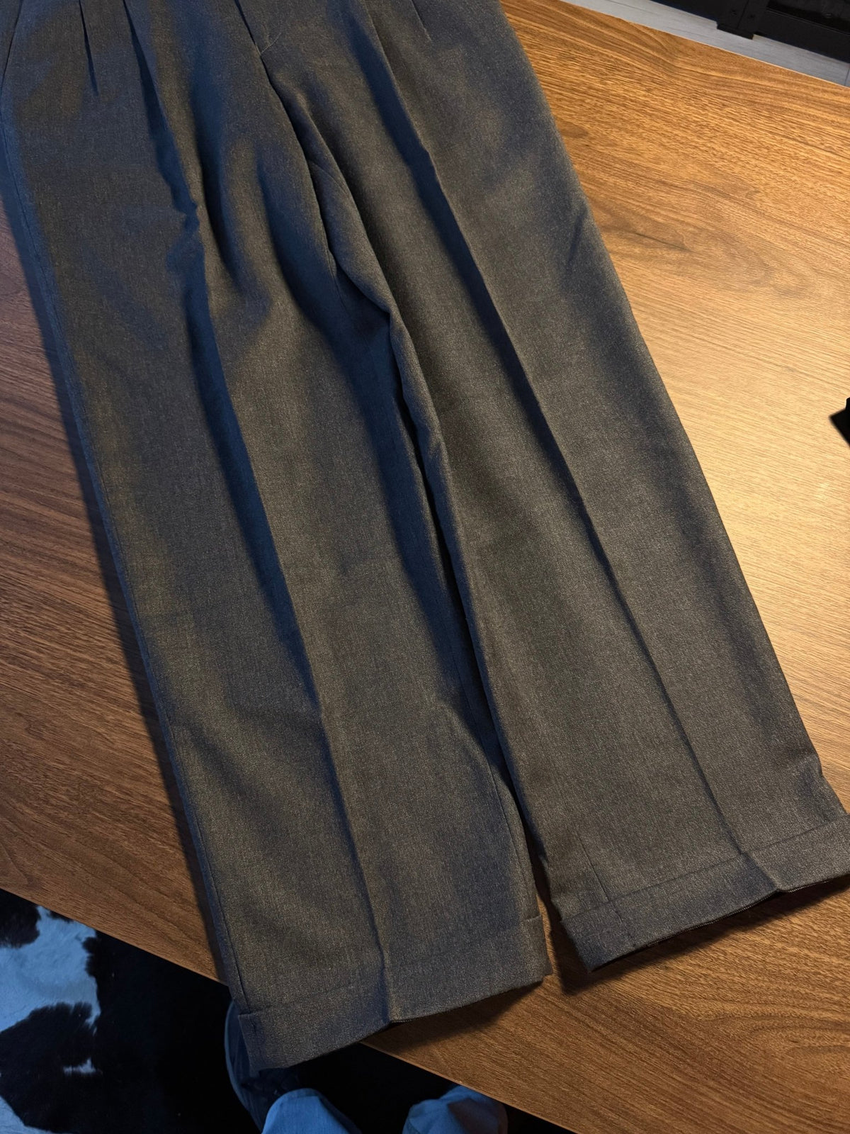 Pantaloni Lână Gri Vintage Bărbați | Pense | EU 50 - anbracaminte