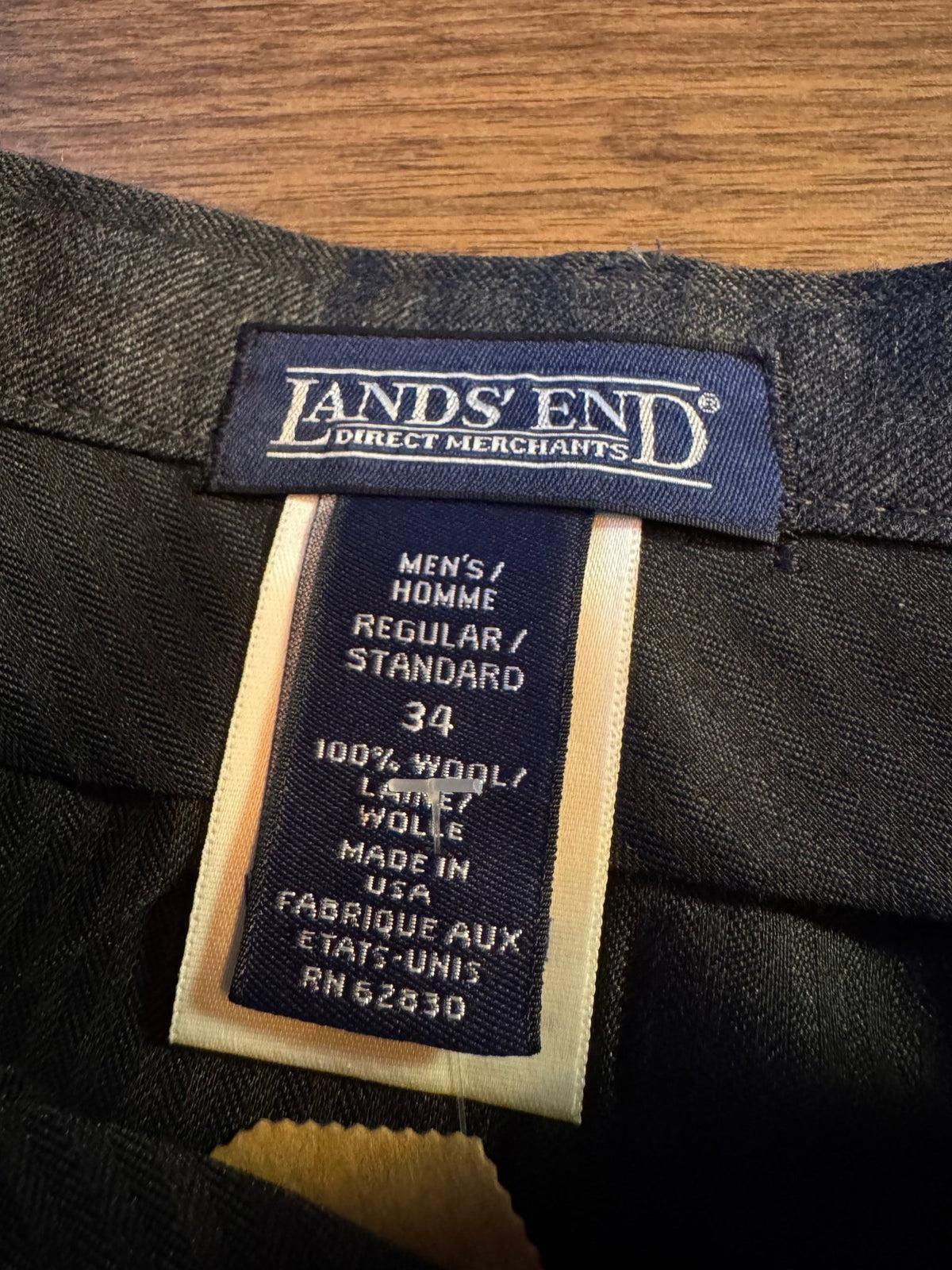 Pantaloni Lână Gri Vintage Bărbați | Pense, USA | US 34 - anbracaminte