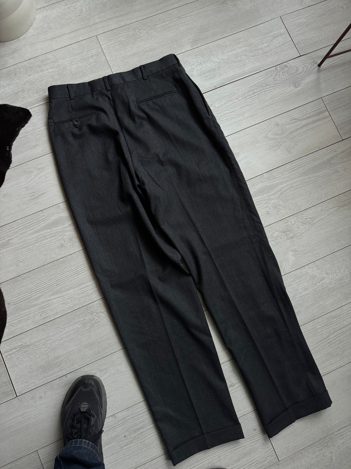 Pantaloni Lână Gri Vintage Bărbați | Pense, USA | US 34 - anbracaminte