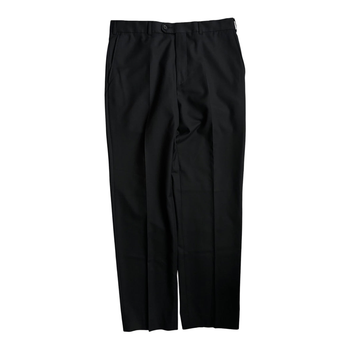 Pantaloni Lână Negri Vintage Bărbați | Super 140’s | EU 50 - anbracaminte