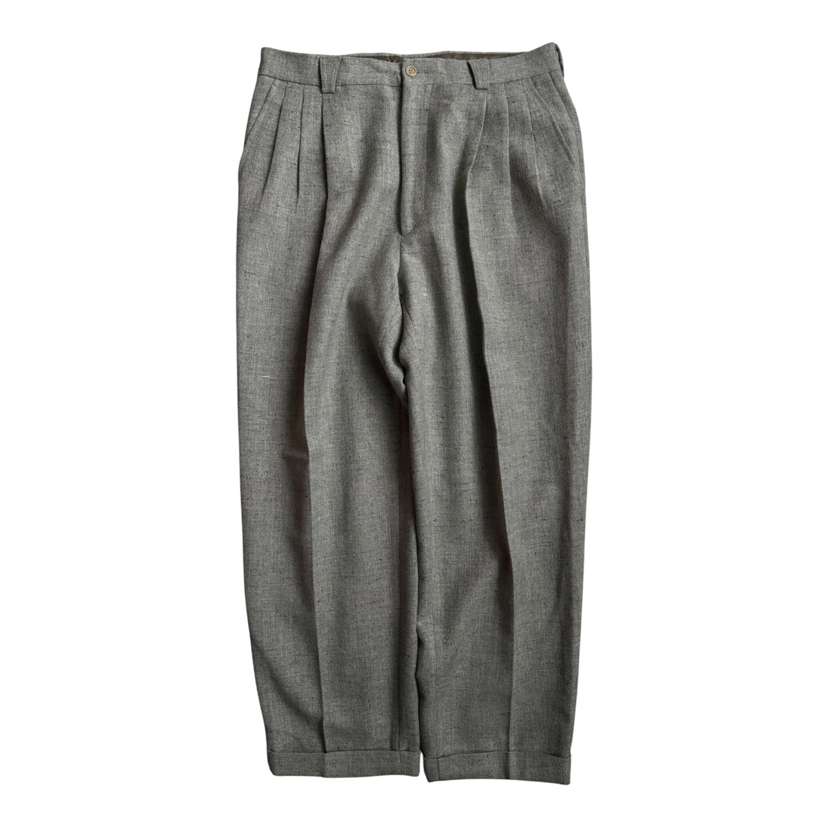 Pantaloni Lână Verde-Gri Vintage Bărbați | Pense | EU 50 - anbracaminte
