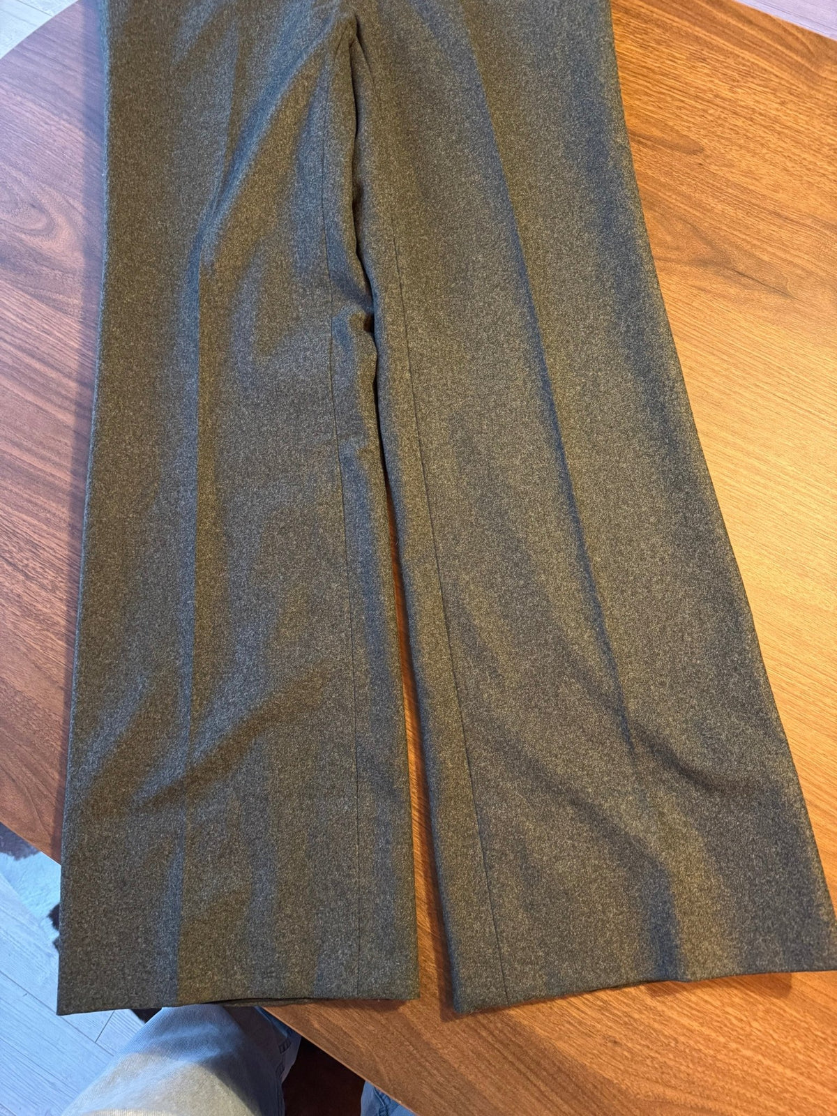Pantaloni Lână Verde Închis Vintage Bărbați | Bootcut | 50 (L) - anbracaminte