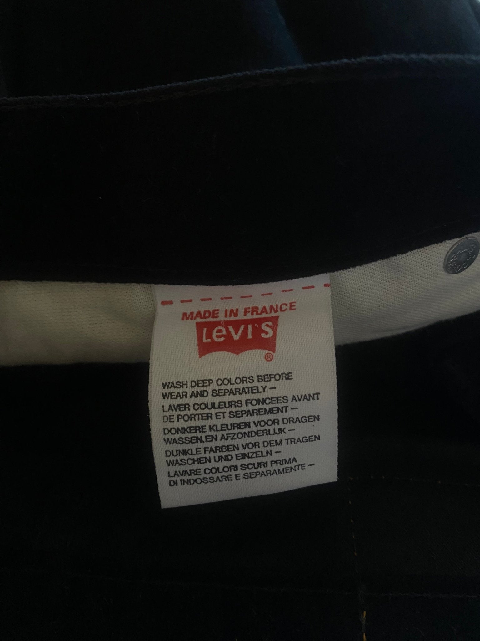Pantaloni Levi’s Vintage ’80s 416 – Velvet – Made in France – W32 L36 - anbracaminte