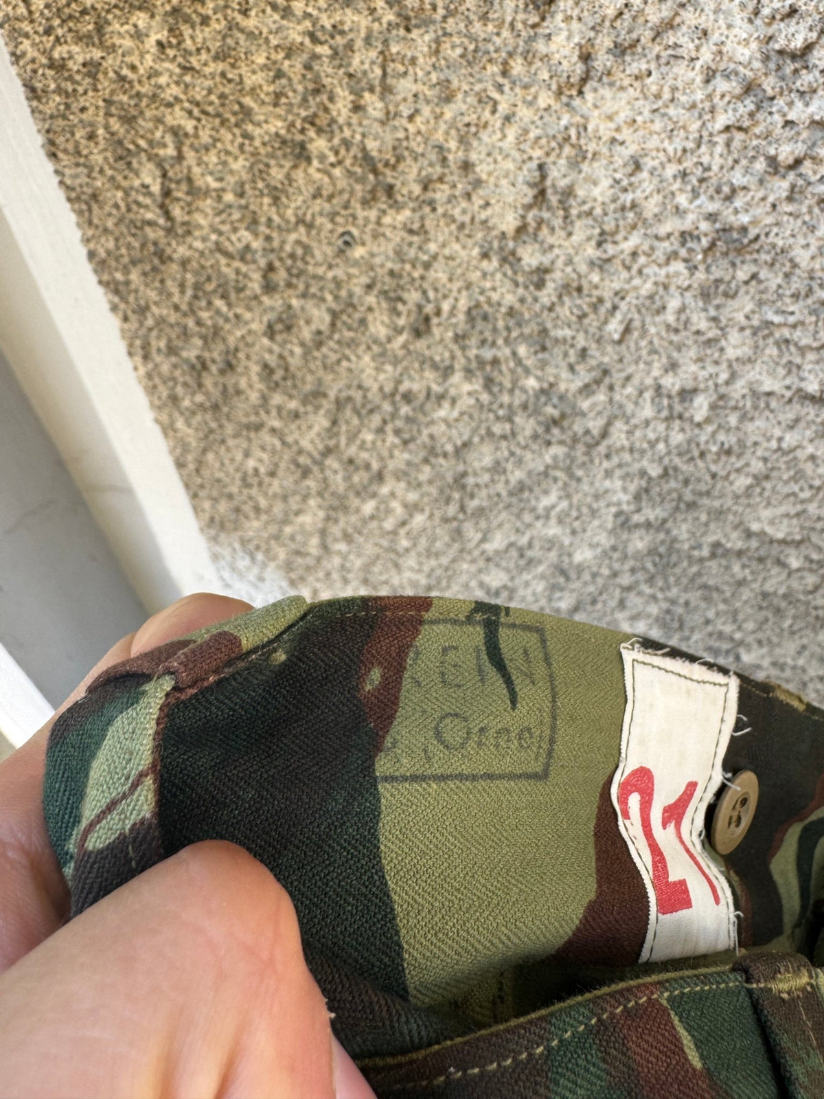 🪖 Pantaloni Militari Francezi M47 Lizard Print Paratroopers | Anii '50 - anbracaminte