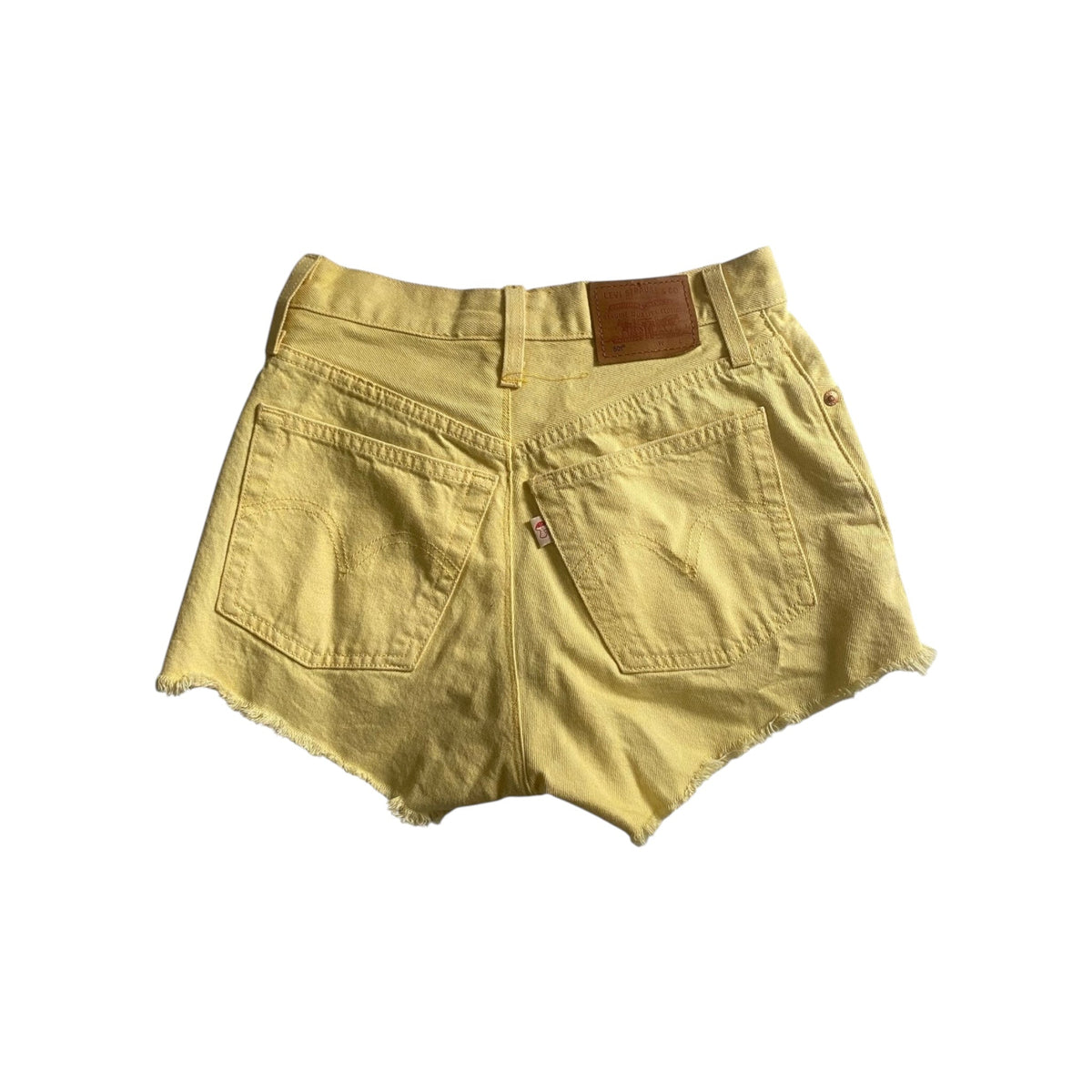 🧈 Pantaloni Scurți Levi’s Butter Yellow - W26 Damă - anbracaminte