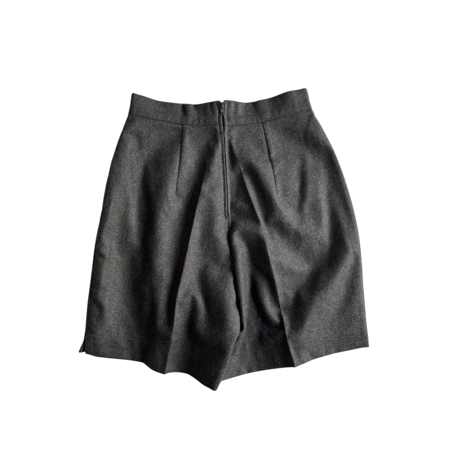🩶 Pantaloni scurți vintage gri din lână – IT 42 (S/M) – 100% wool - anbracaminte