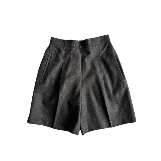🩶 Pantaloni scurți vintage gri din lână – IT 42 (S/M) – 100% wool - anbracaminte