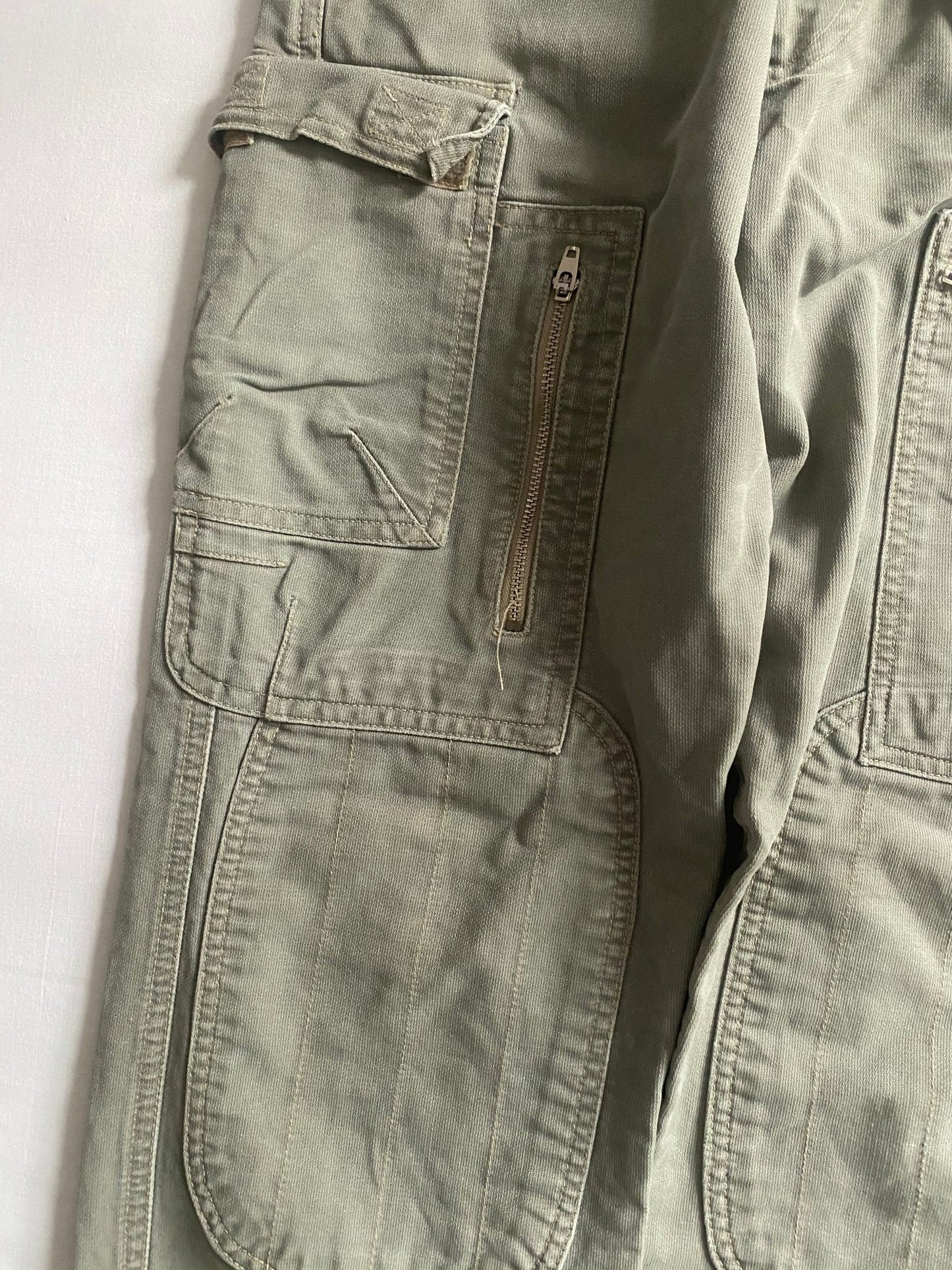 Pantaloni stil military Y2K Energie, mărimea US 26, fabricați în Italia 🫡🇮🇹 - anbracaminte