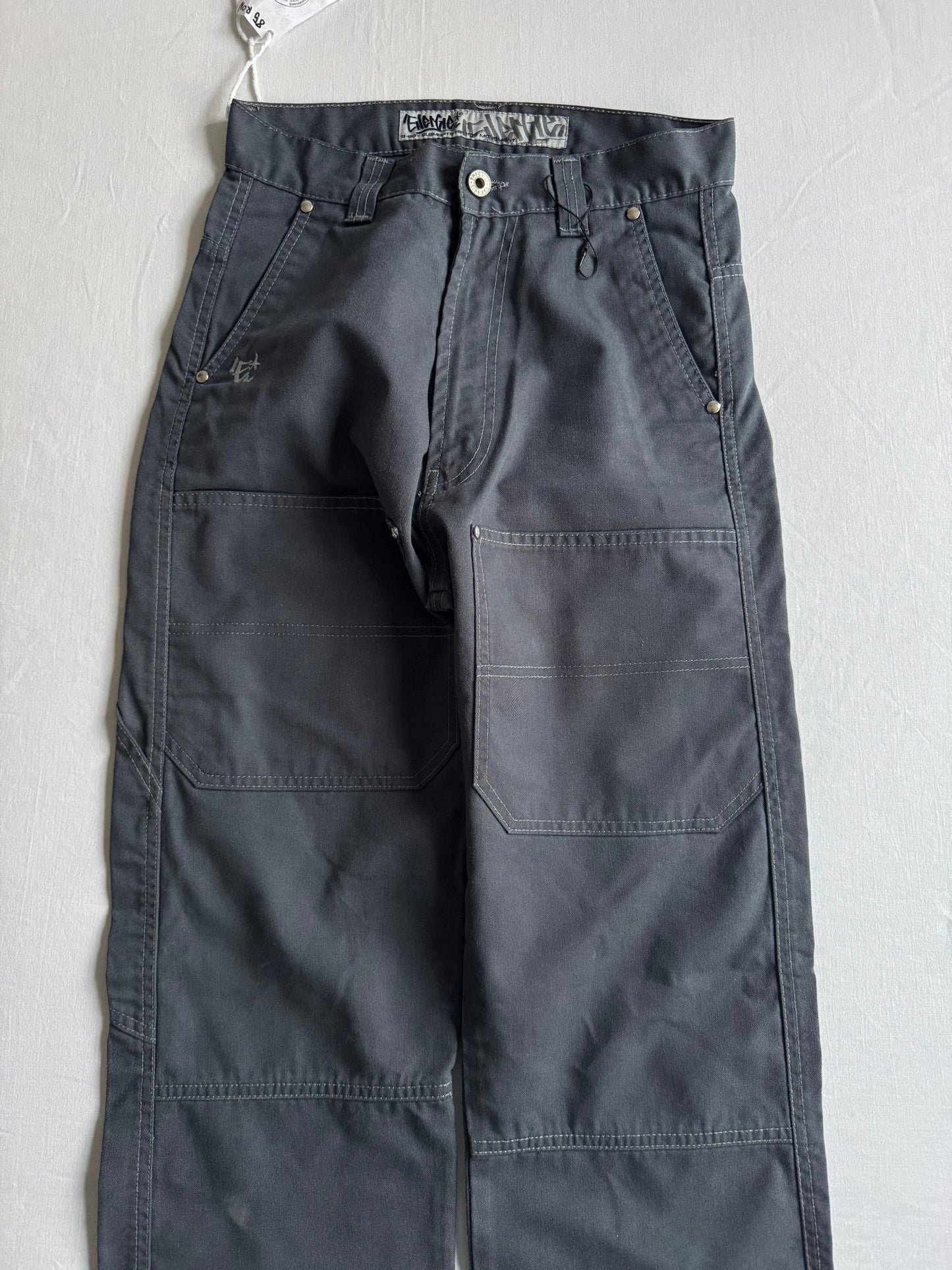 🔨 Pantaloni Utility Vintage Energie Gri – Made in Italy – US 26 (EU 36) - anbracaminte