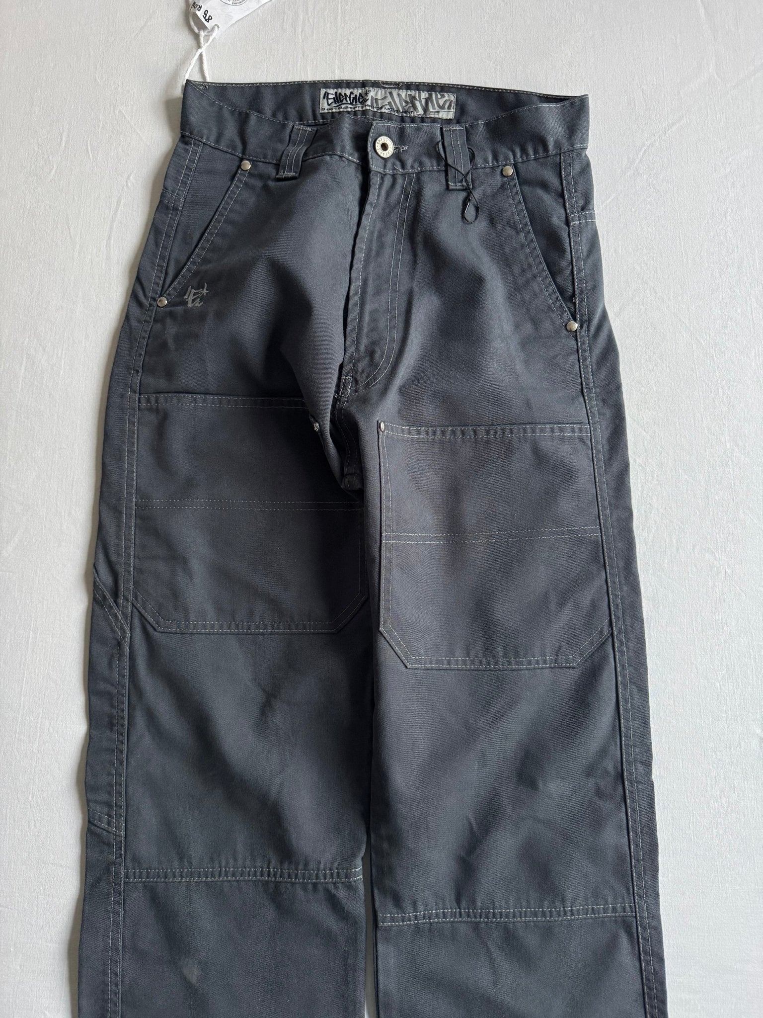 🔨 Pantaloni Utility Vintage Energie Gri – Made in Italy – US 26 (EU 36) - anbracaminte