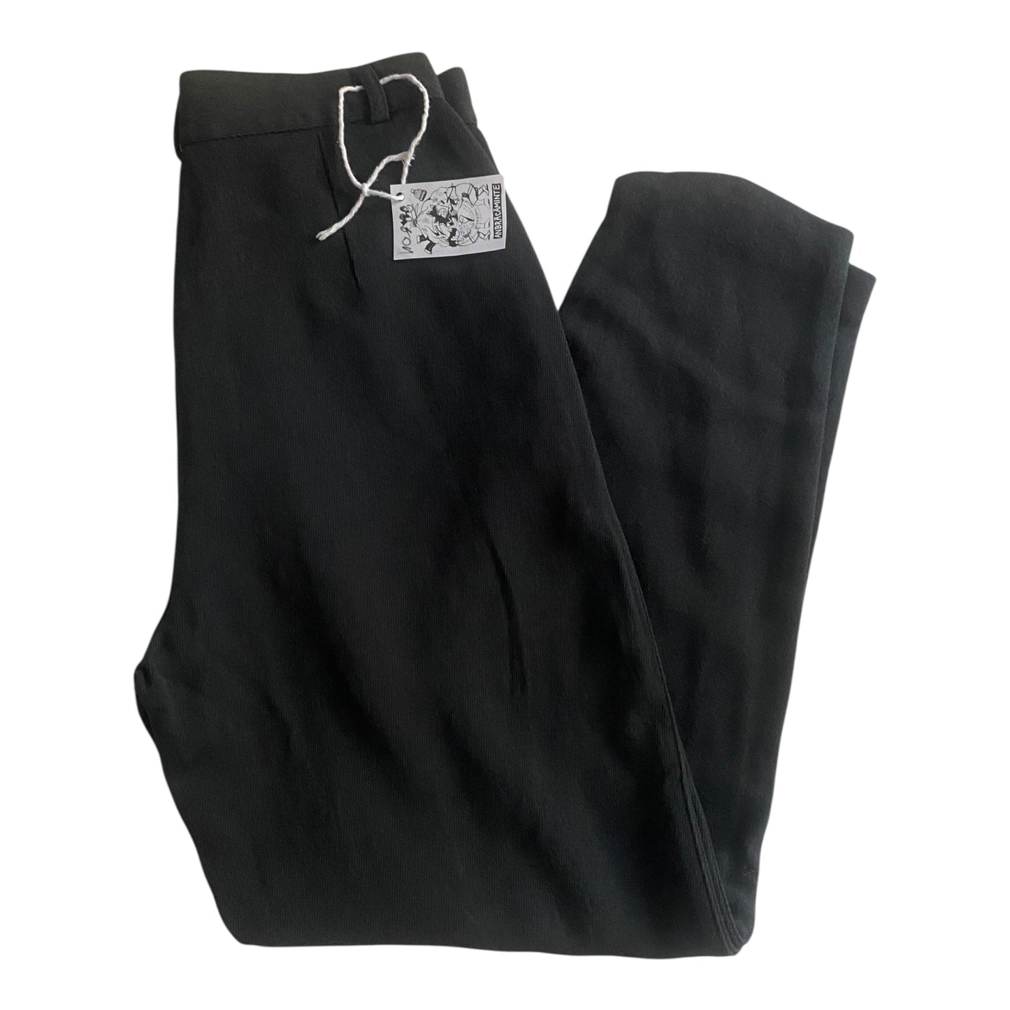 Pantaloni Vintage Benetton – Gri Închis – 50% Lână / 50% Vascoză – IT 44 (EU 40) – Made in Italy - anbracaminte
