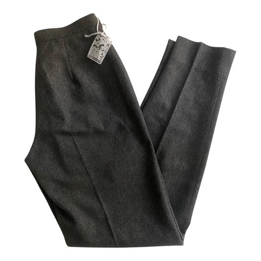 🐑 Pantaloni Vintage Gri Deschis – 100% Lână Virgină – IT 42 (EU 38) - anbracaminte