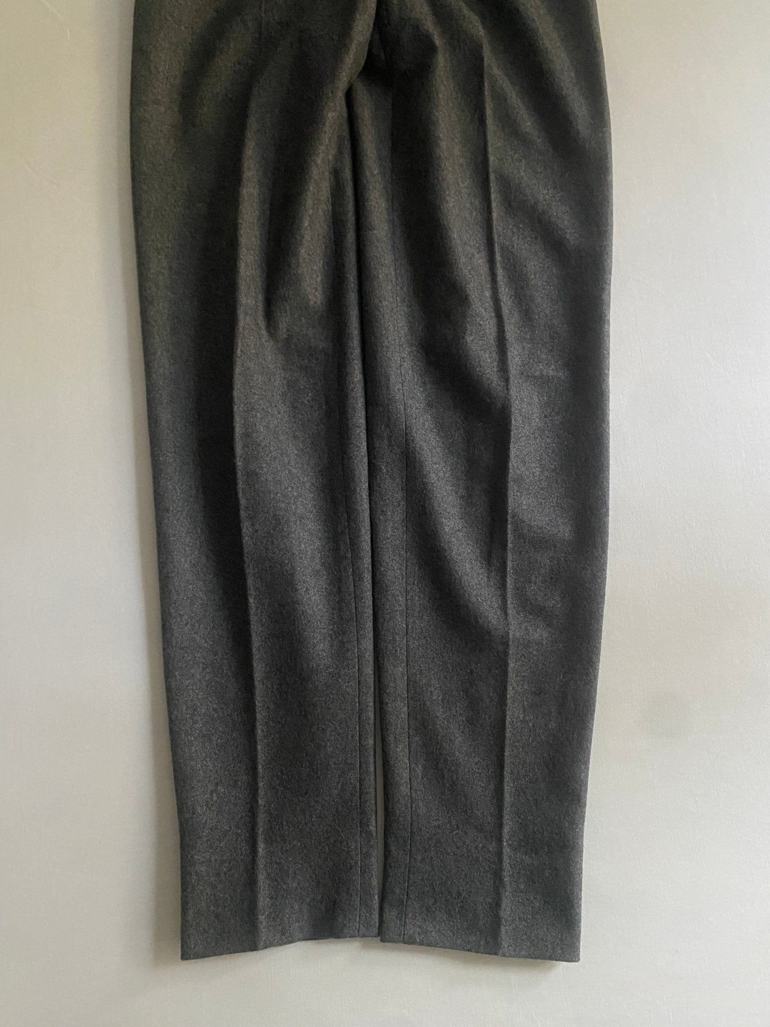 🐑 Pantaloni Vintage Gri Deschis – 100% Lână Virgină – IT 42 (EU 38) - anbracaminte