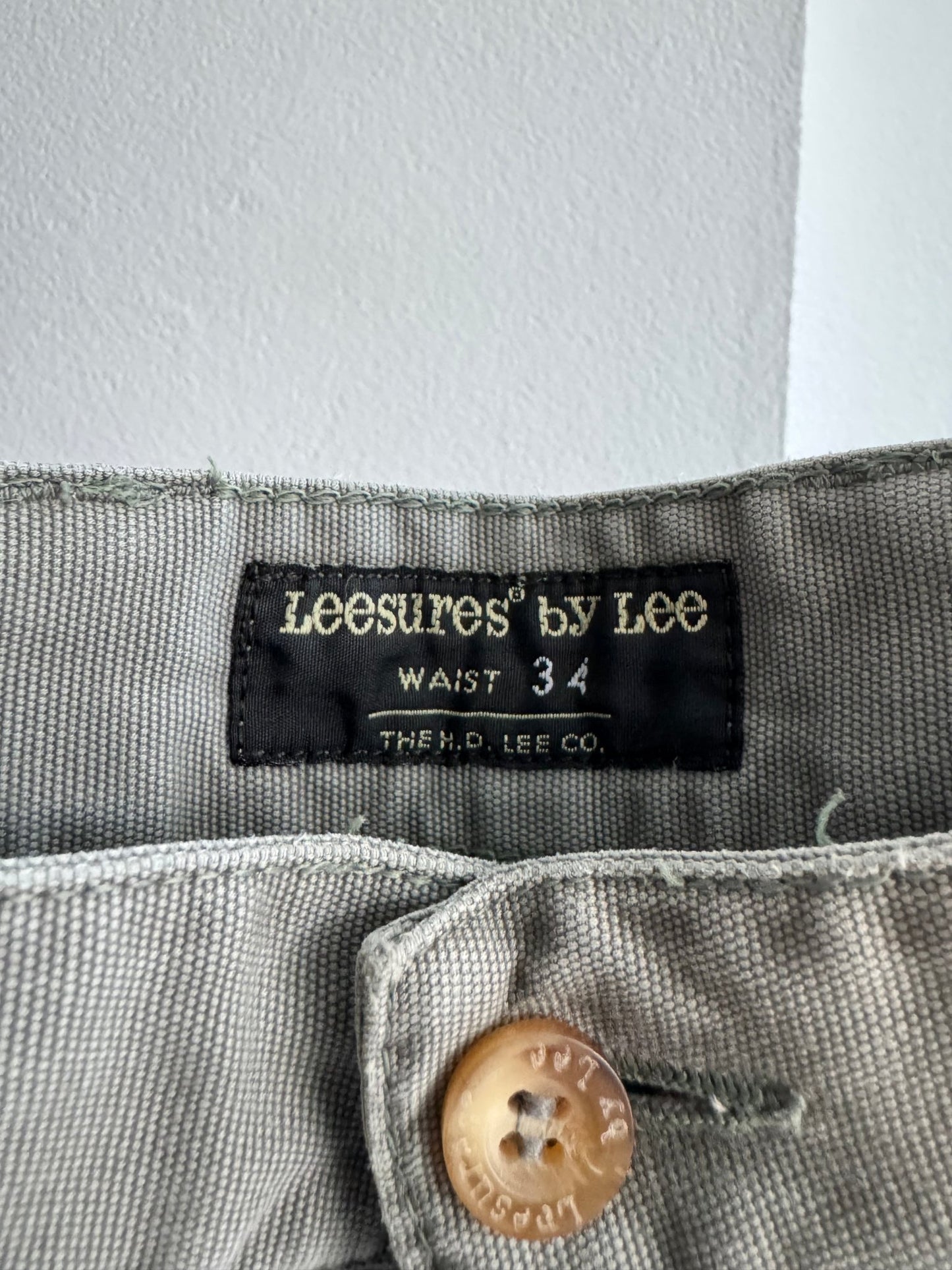 🪖 Pantaloni Vintage Lee Leesures Fatigue Cargo – W34 x L34 - anbracaminte