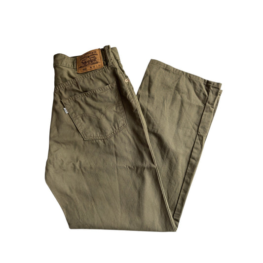 🫒 Pantaloni Vintage Levi’s 512 Relaxed Fit Olive – Mărimea W32 L32 - anbracaminte