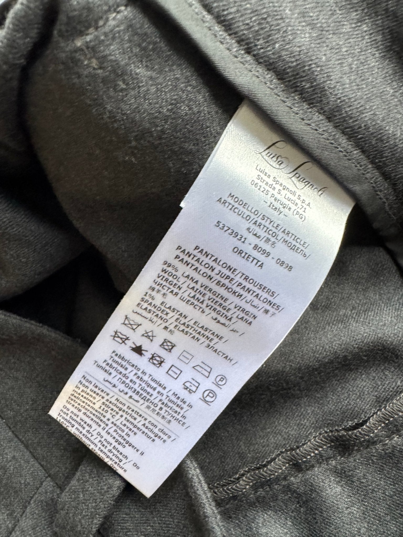 🐏 Pantaloni vintage Luisa Spagnoli / Dark Grey (IT 44 / EU 40) - anbracaminte