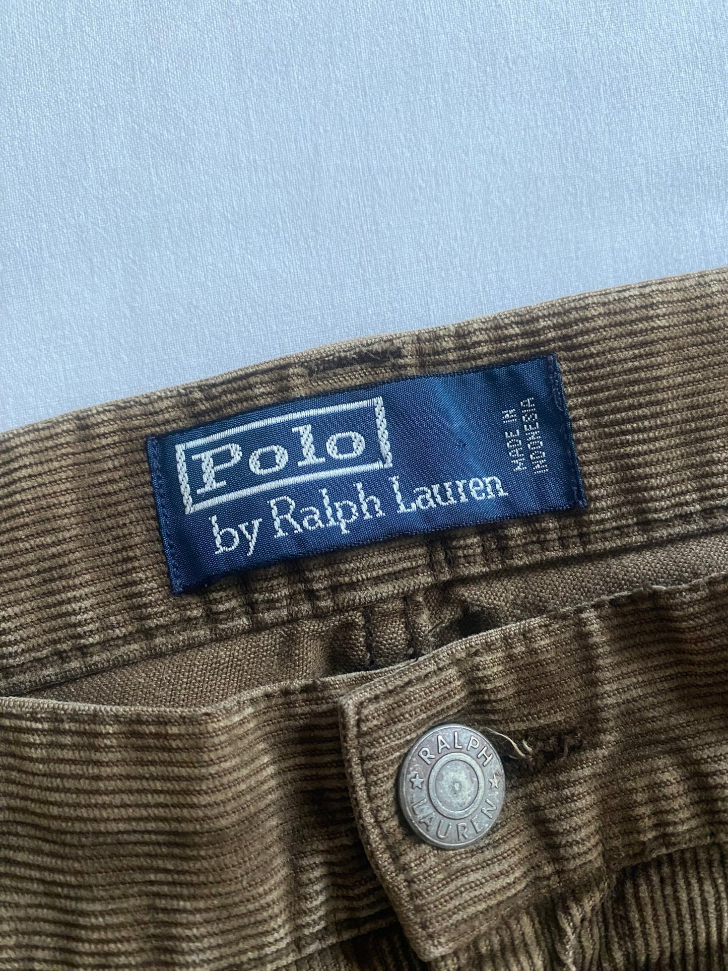 Pantaloni Vintage Polo by Ralph Lauren – Catifea Maro – W34 x L32 - anbracaminte