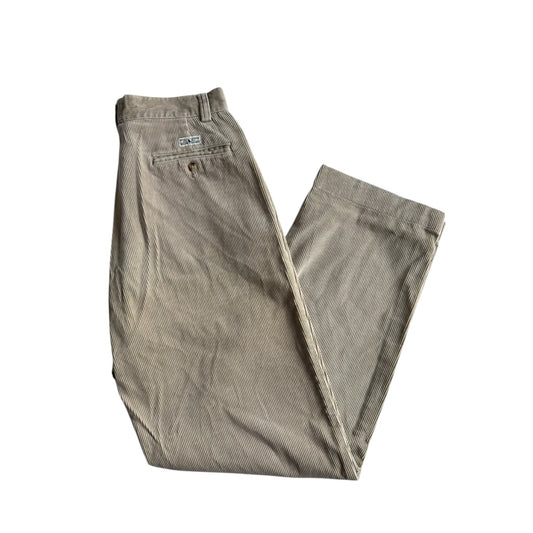 🐴 Pantaloni Vintage Ralph Lauren din Catifea Reiată Bej – W31 L32 - anbracaminte