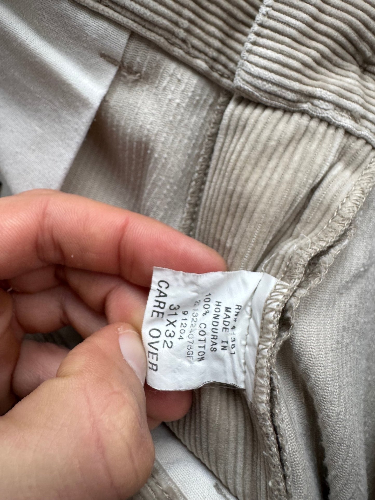 🐴 Pantaloni Vintage Ralph Lauren din Catifea Reiată Bej – W31 L32 - anbracaminte