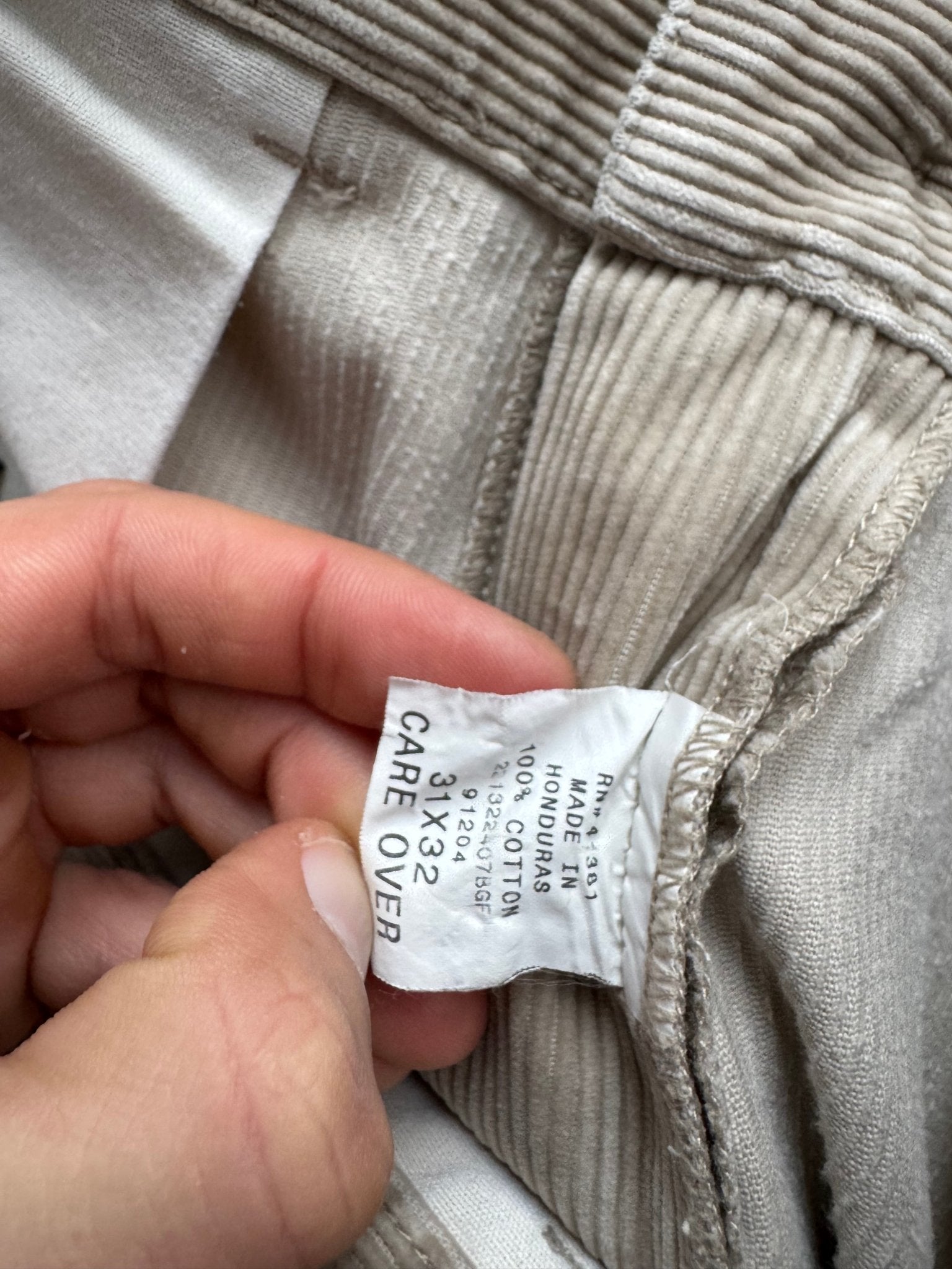 🐴 Pantaloni Vintage Ralph Lauren din Catifea Reiată Bej – W31 L32 - anbracaminte
