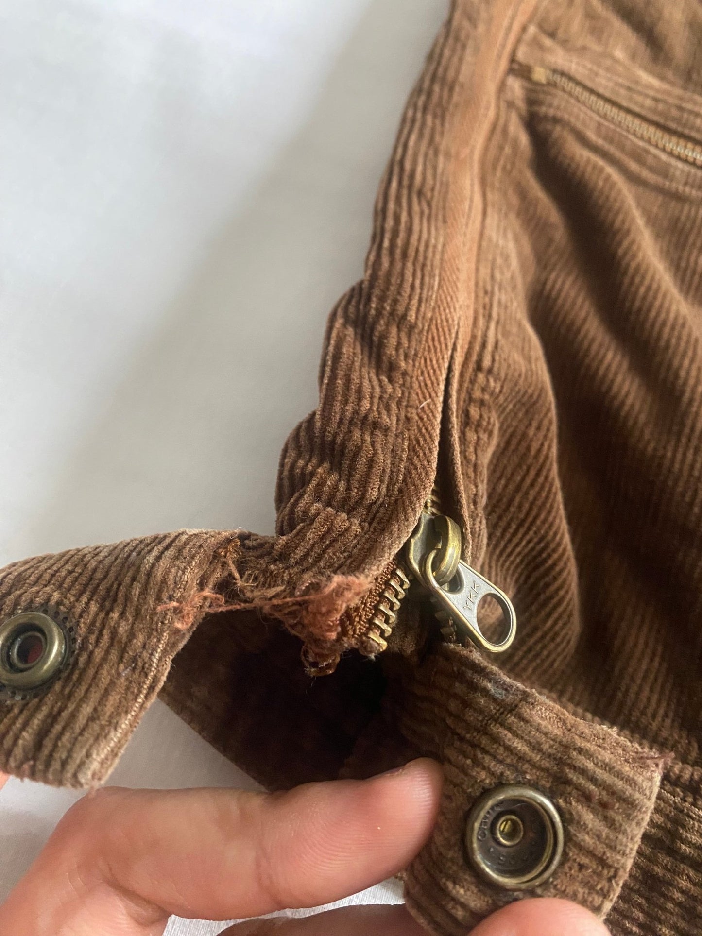 Pantaloni vintage Ralph Lauren pentru femei, cargo din catifea maro tehnică 🍂 - anbracaminte
