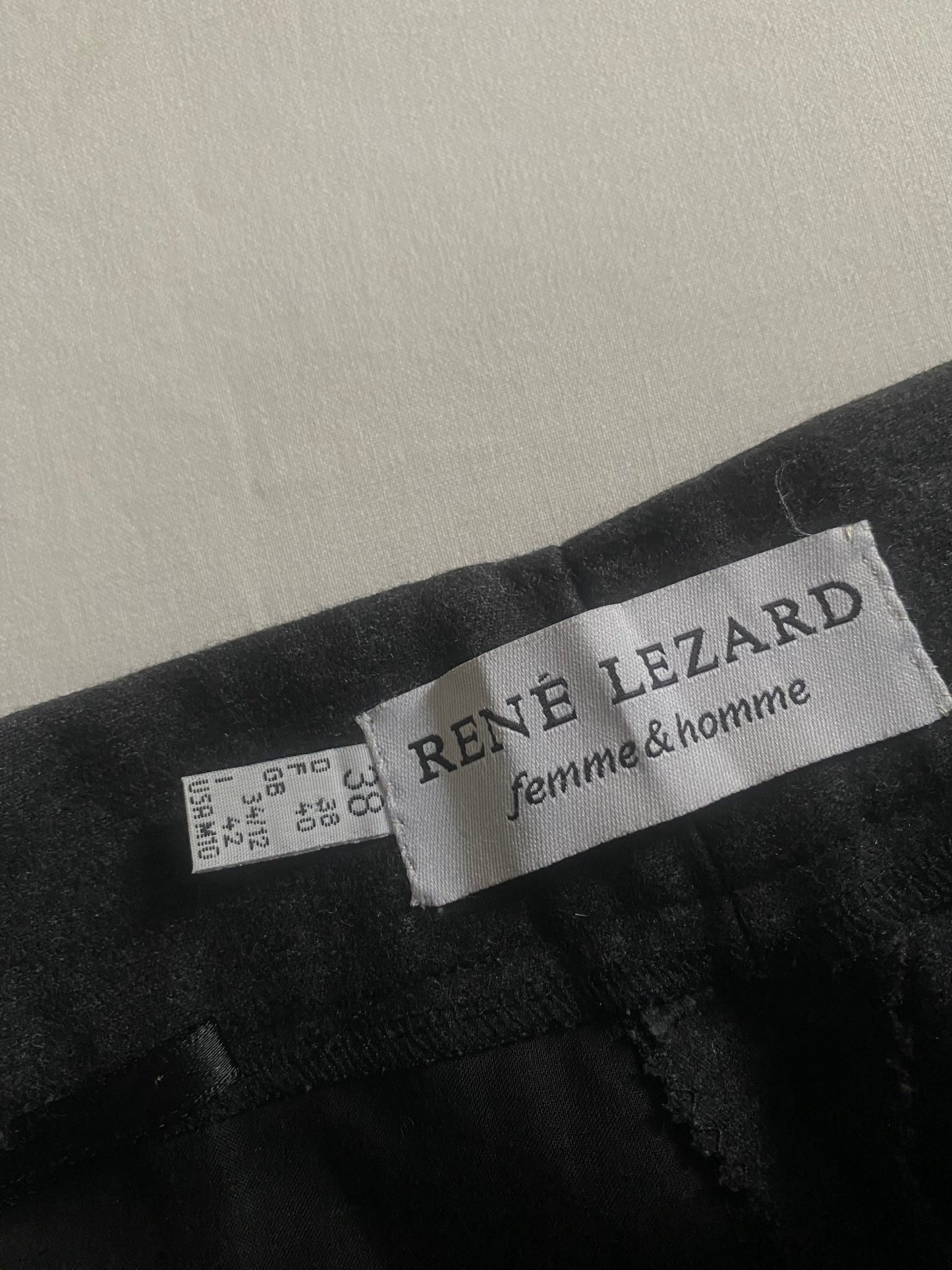 Pantaloni Vintage René Lezard – Lână & Cașmir – Gri – EU 38 - anbracaminte