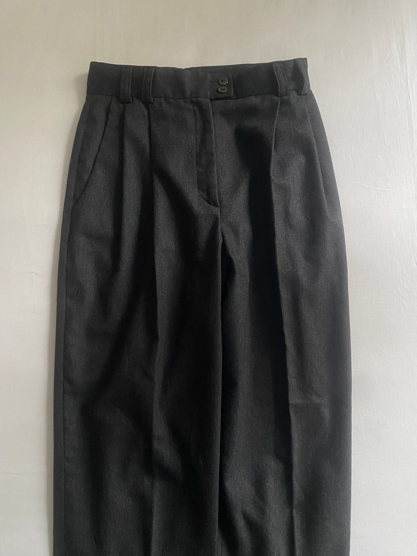 Pantaloni Vintage René Lezard – Lână & Cașmir – Gri – EU 38 - anbracaminte