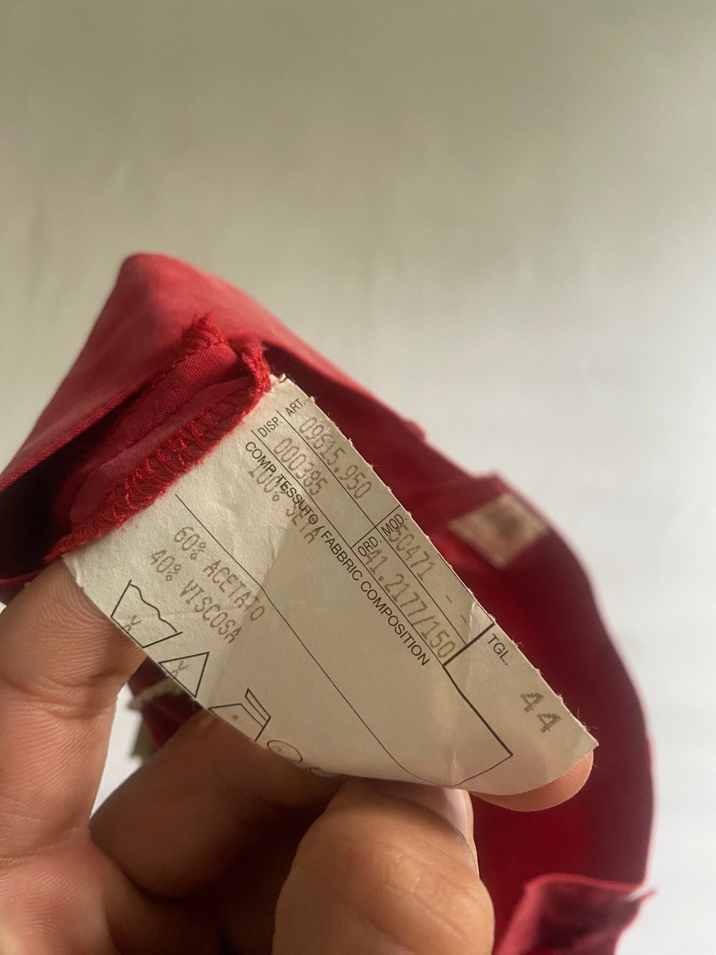 Pantaloni Vintage Roșii din 100% Mătase 🍒 | Made in Italy 🇮🇹 | Noi cu Etichetă 🏷️ | Mărimea IT 44 / EU 40 - anbracaminte
