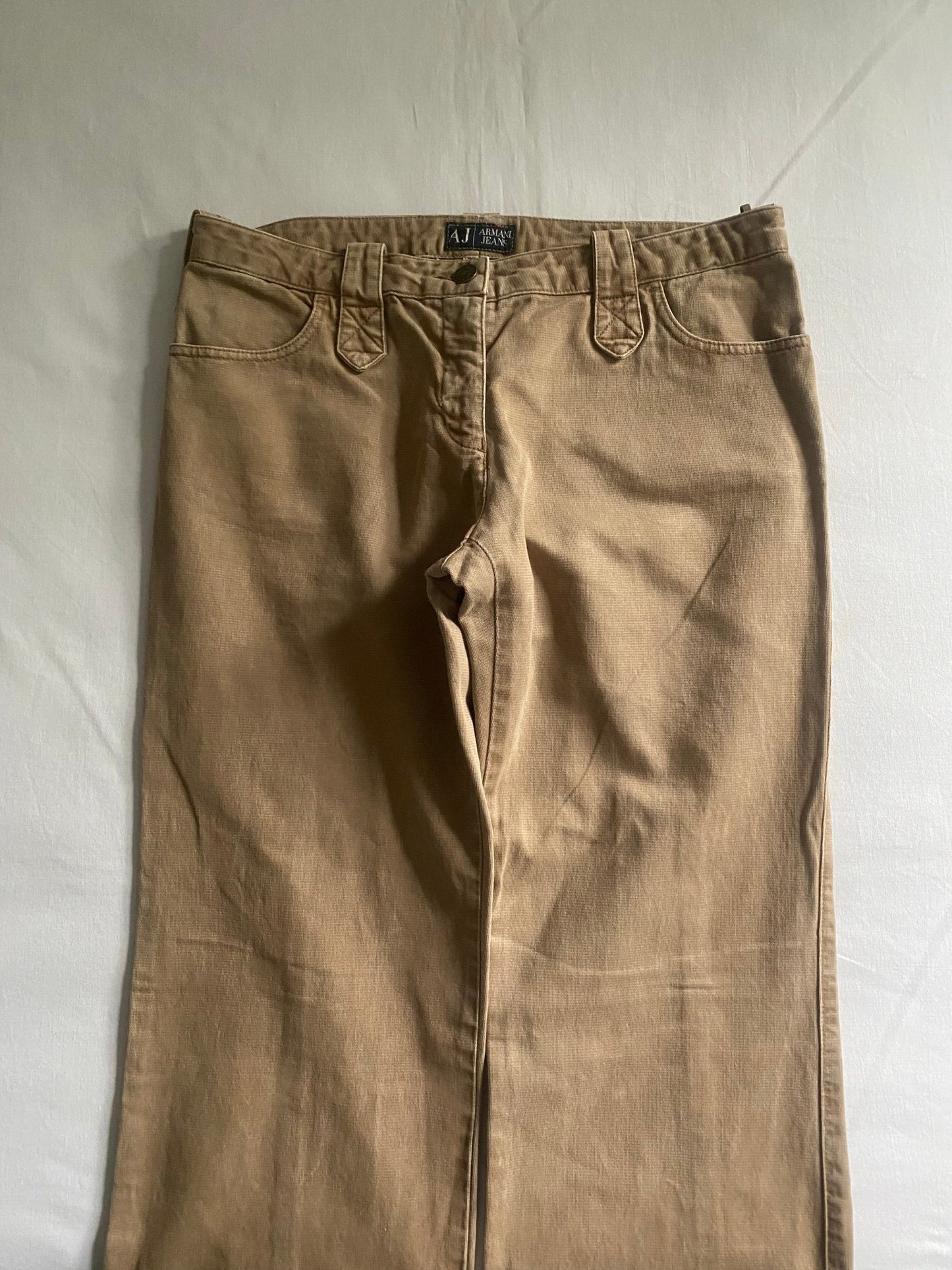 Pantaloni Y2K Armani Maro Bootcut / Baggy 🍮 | Made in Italy 🇮🇹 | Mărimea EU 40 | Vintage 2000s - anbracaminte