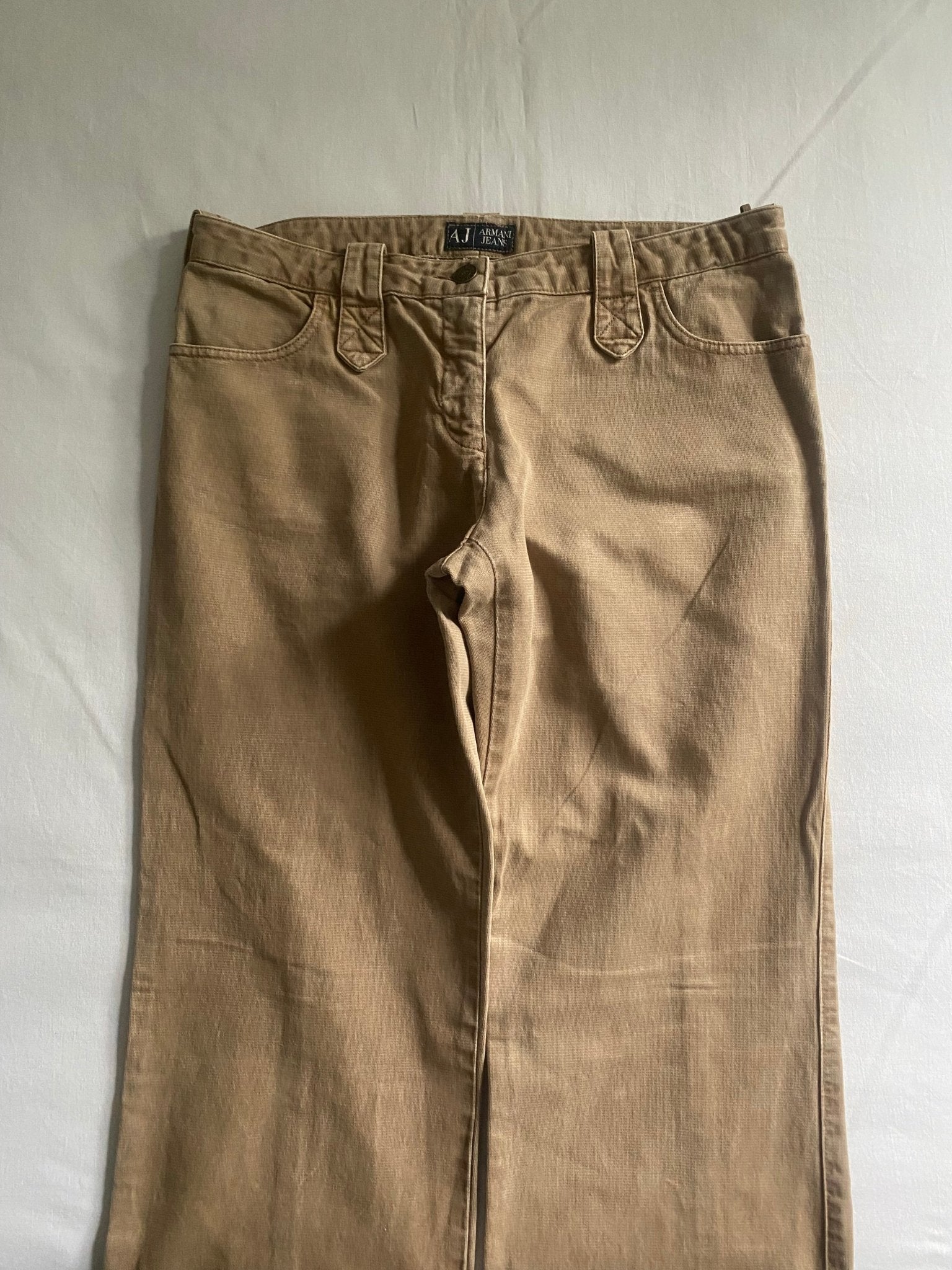 Pantaloni Y2K Armani Maro Bootcut / Baggy 🍮 | Made in Italy 🇮🇹 | Mărimea EU 40 | Vintage 2000s - anbracaminte