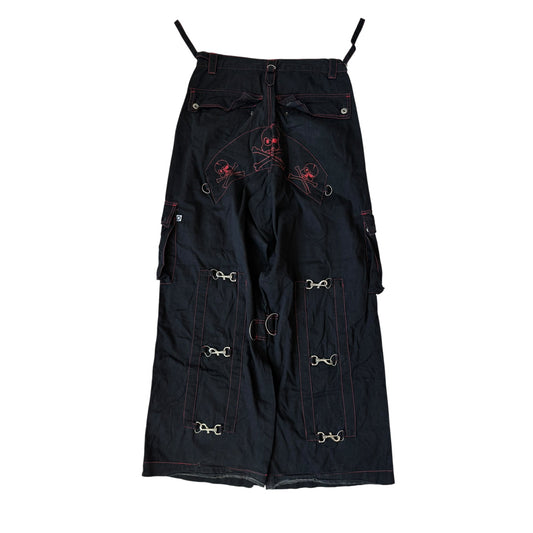 🖤 Pantaloni Y2K Criminal Damage Baggy Rave Trousers – W32 (Adjustable) - anbracaminte