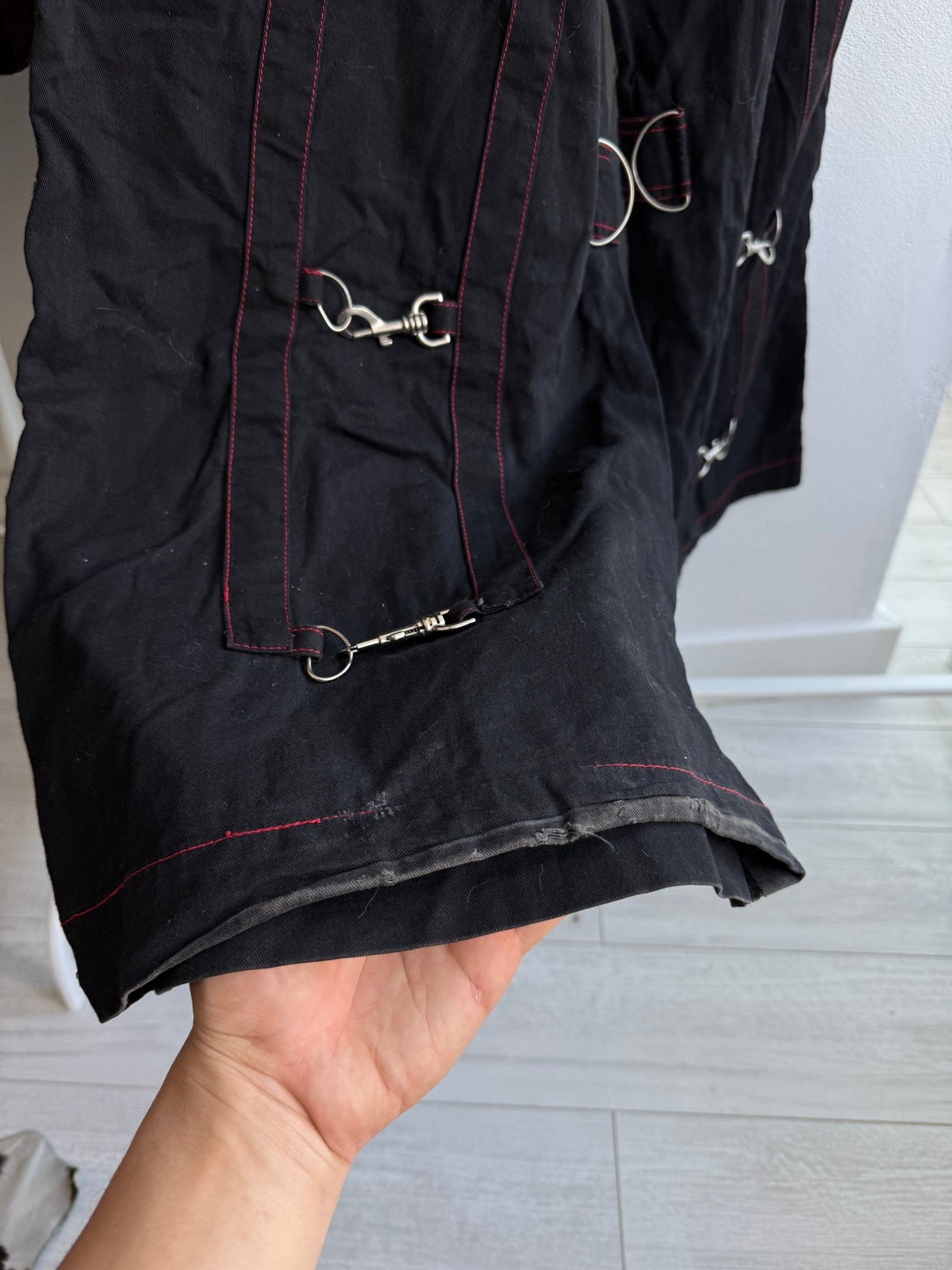 🖤 Pantaloni Y2K Criminal Damage Baggy Rave Trousers – W32 (Adjustable) - anbracaminte