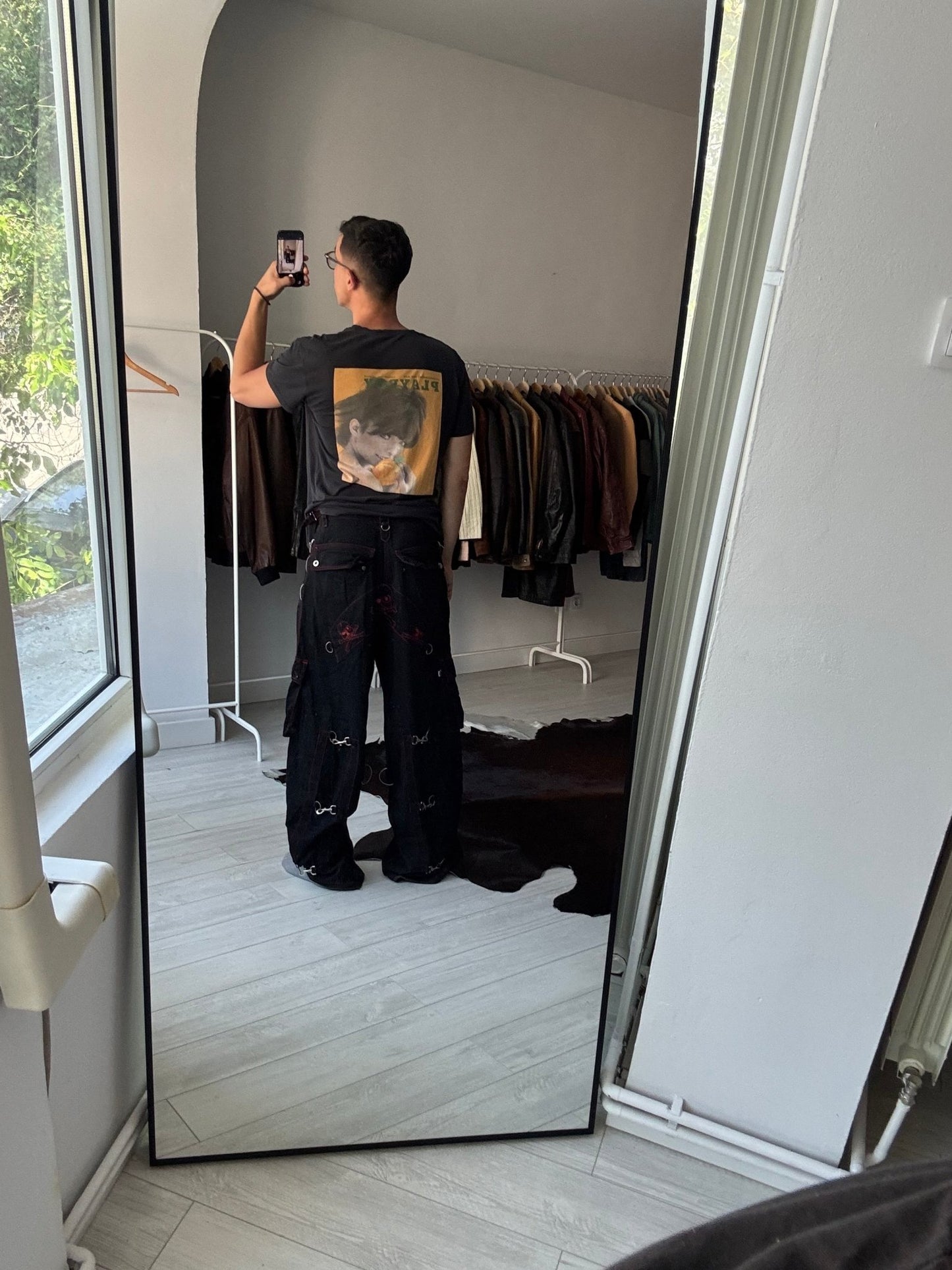 🖤 Pantaloni Y2K Criminal Damage Baggy Rave Trousers – W32 (Adjustable) - anbracaminte