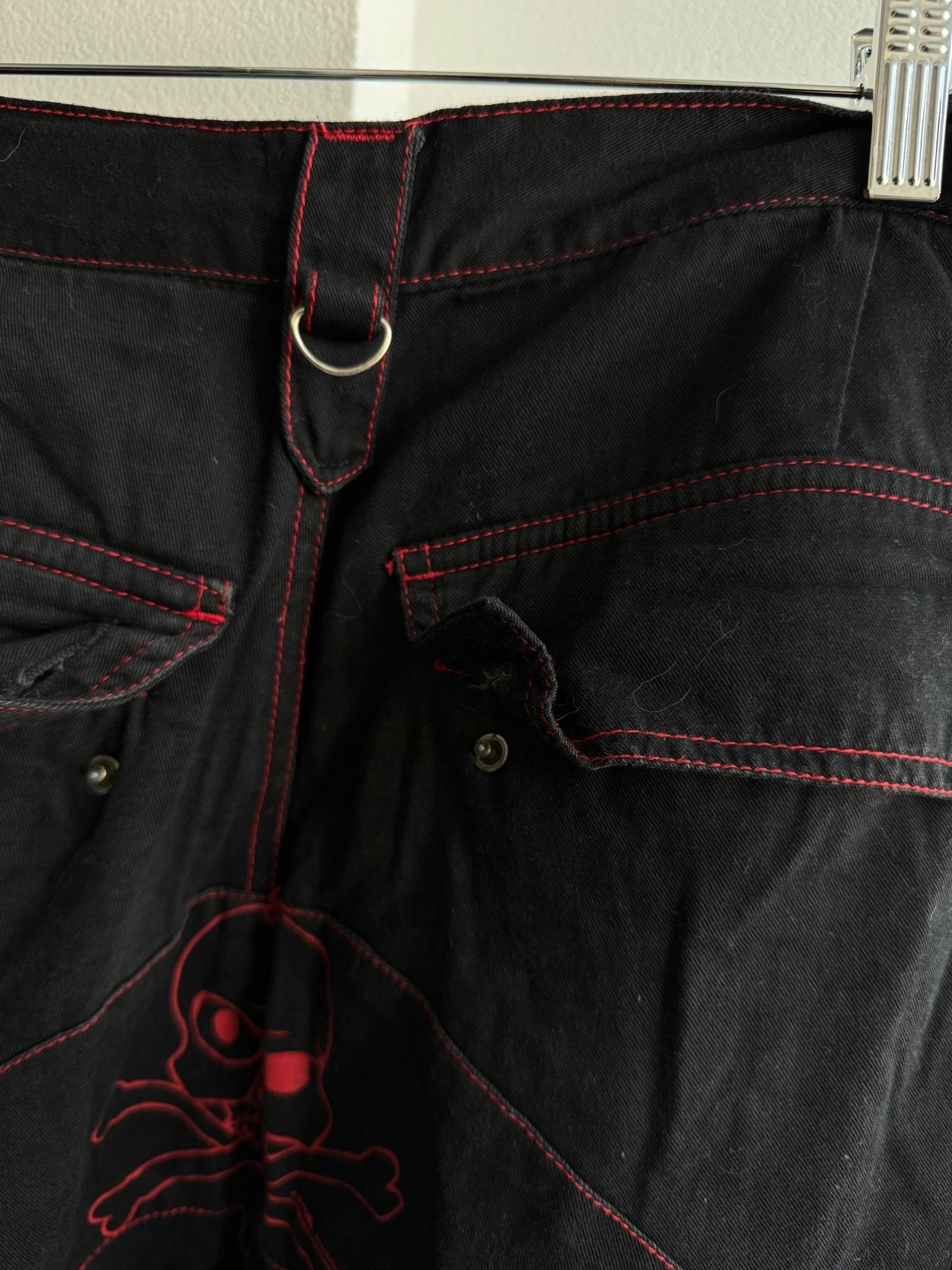 🖤 Pantaloni Y2K Criminal Damage Baggy Rave Trousers – W32 (Adjustable) - anbracaminte