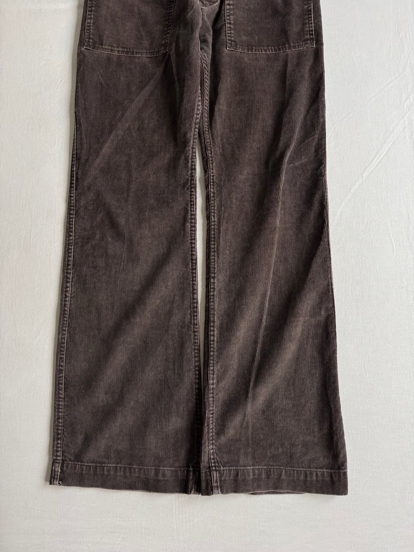 🪵 ⛽️ Pantaloni Y2K Damă Diesel Bootcut din Catifea Maro – US 29 - anbracaminte