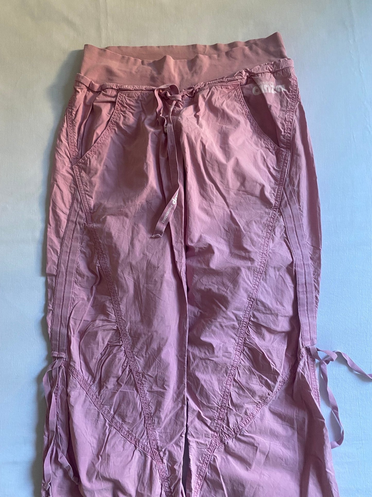 Pantaloni Y2K Dimensione Danza Rave – Roz – 100% Bumbac – Mărime 38 (Reglabilă) - anbracaminte