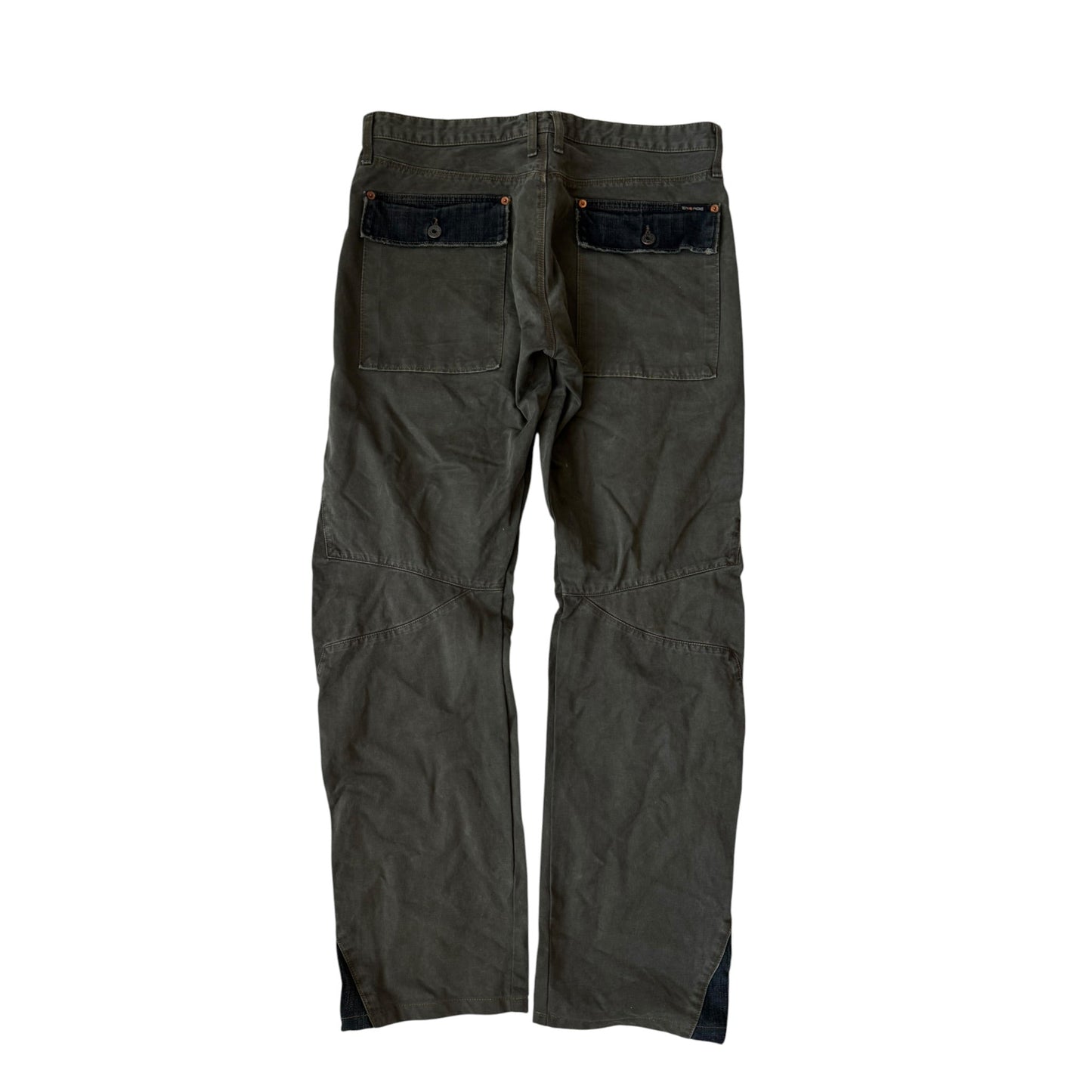 🪖 Pantaloni Y2K Energie Dark Green Fatigue / Utility – W33 – Made in Italy - anbracaminte