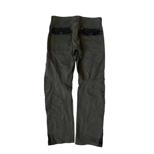 🪖 Pantaloni Y2K Energie Dark Green Fatigue / Utility – W33 – Made in Italy - anbracaminte